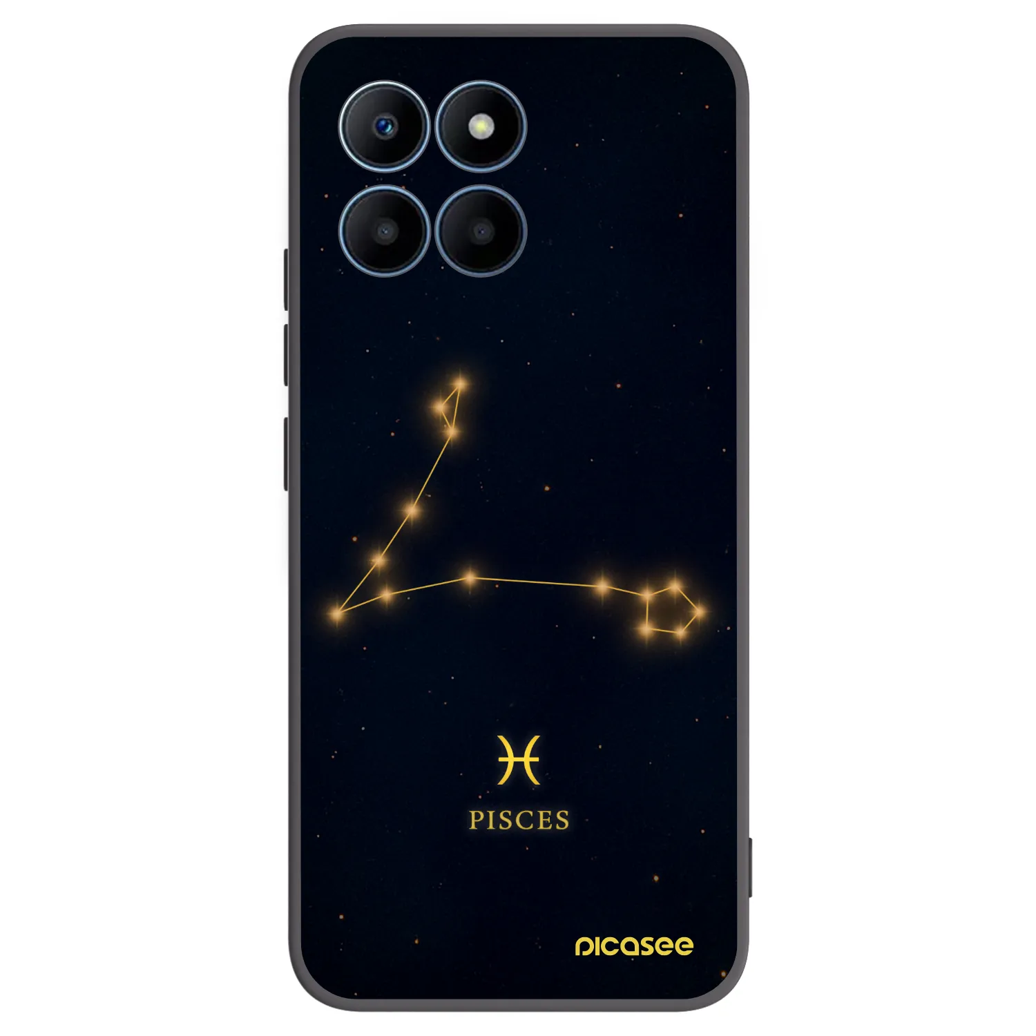 Picasee silikonový černý obal pro Honor 70 Lite - PISCES