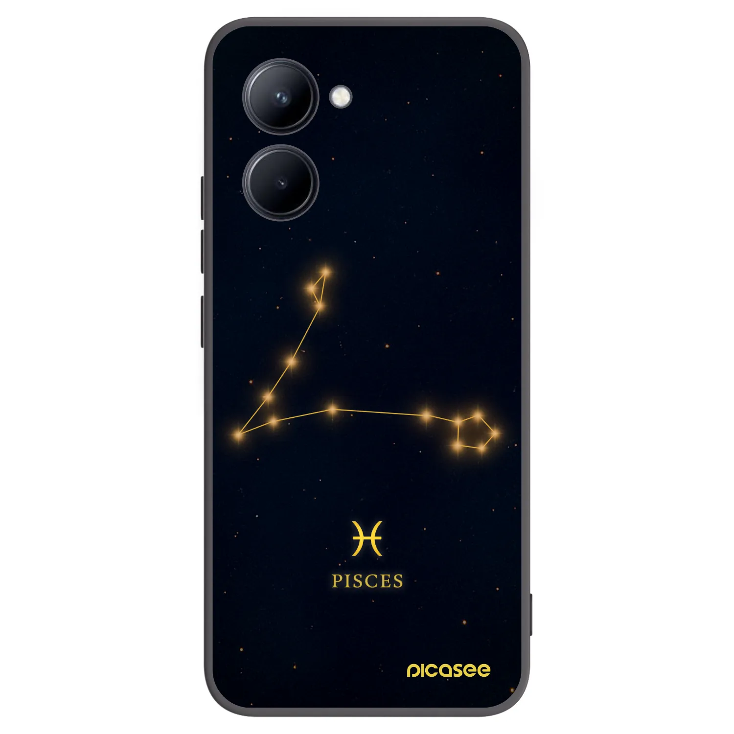 Picasee silikonový černý obal pro Realme C33 (2023) - PISCES