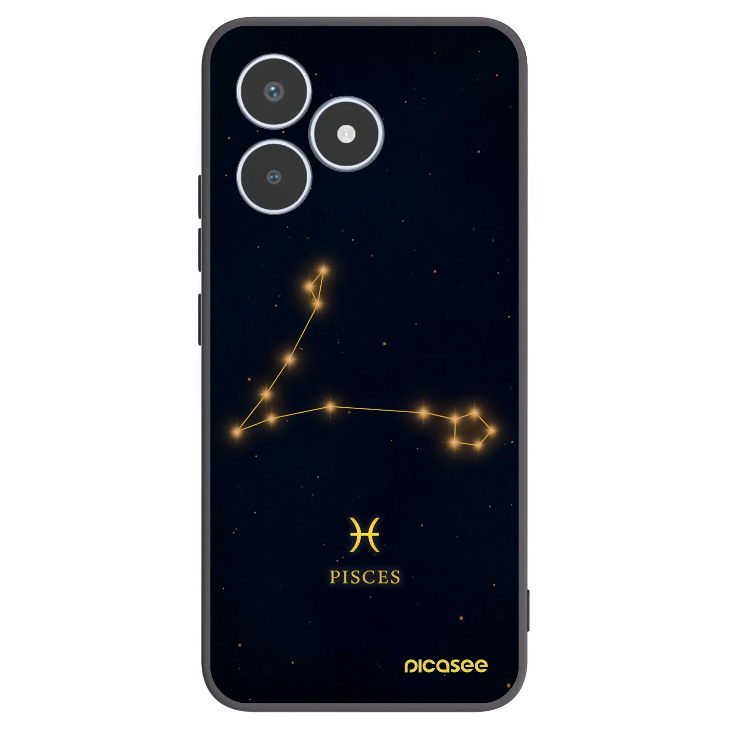 Picasee silikonový černý obal pro Realme C53 - PISCES