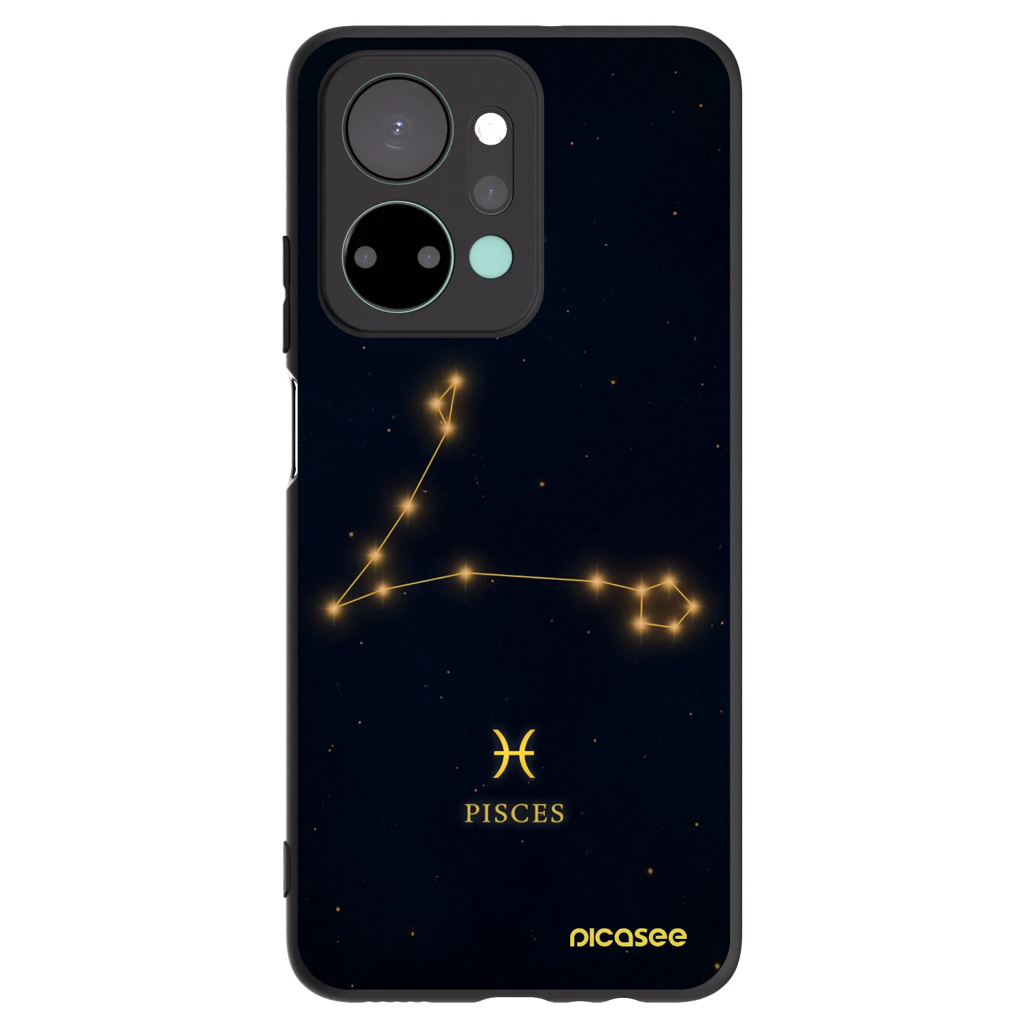 Picasee silikonový černý obal pro Honor X7a - PISCES