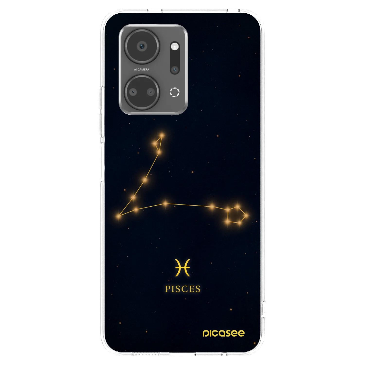 Picasee silikonový průhledný obal pro Honor X7a - PISCES