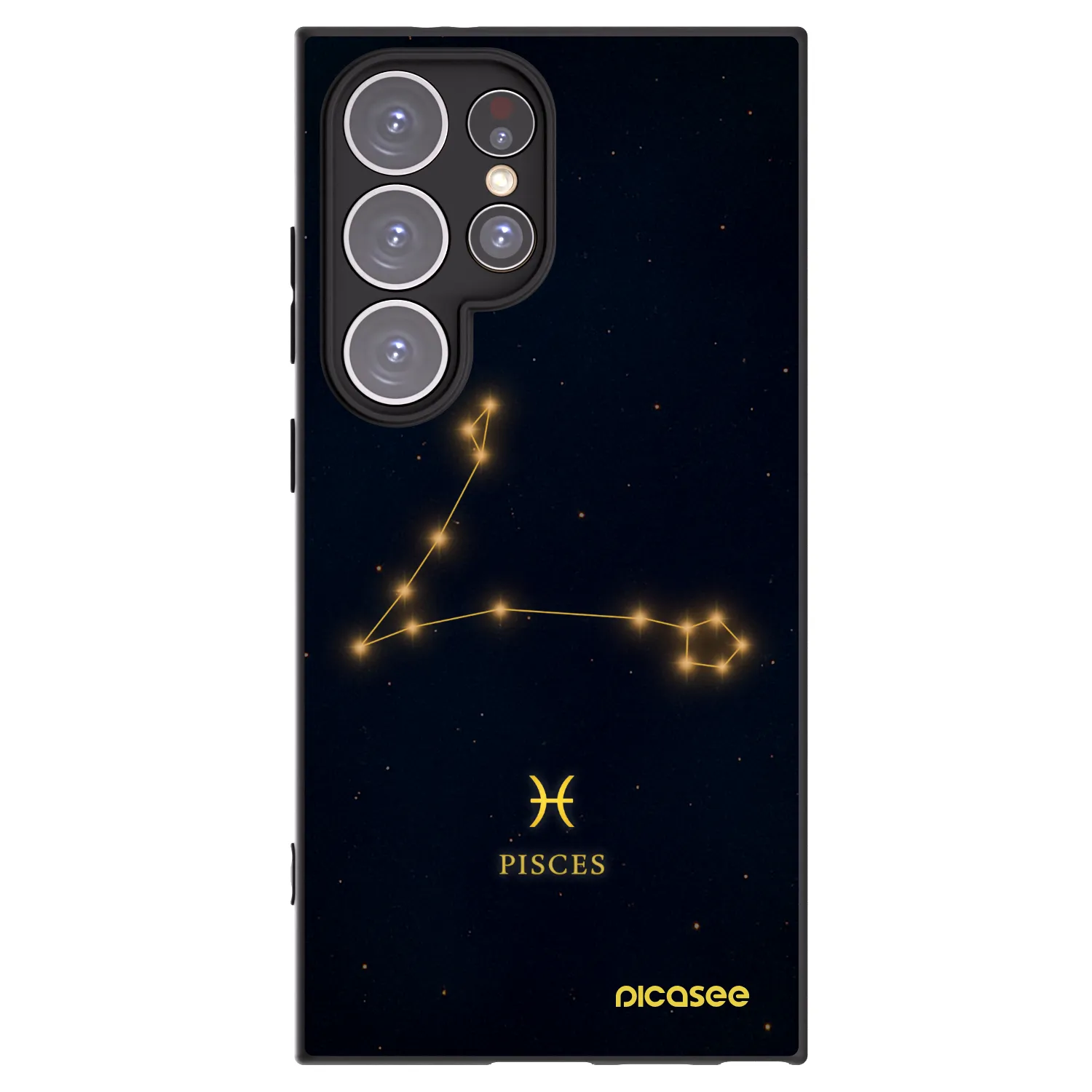 Picasee silikonový černý obal pro Samsung Galaxy S24 Ultra S928B 5G - PISCES