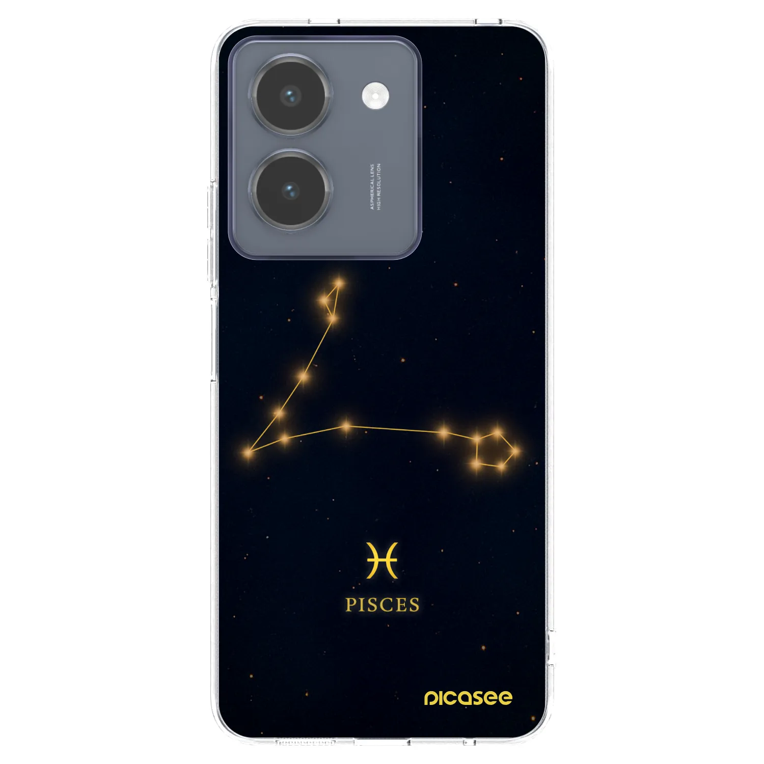 Picasee silikonový průhledný obal pro Vivo Y36 4G - PISCES