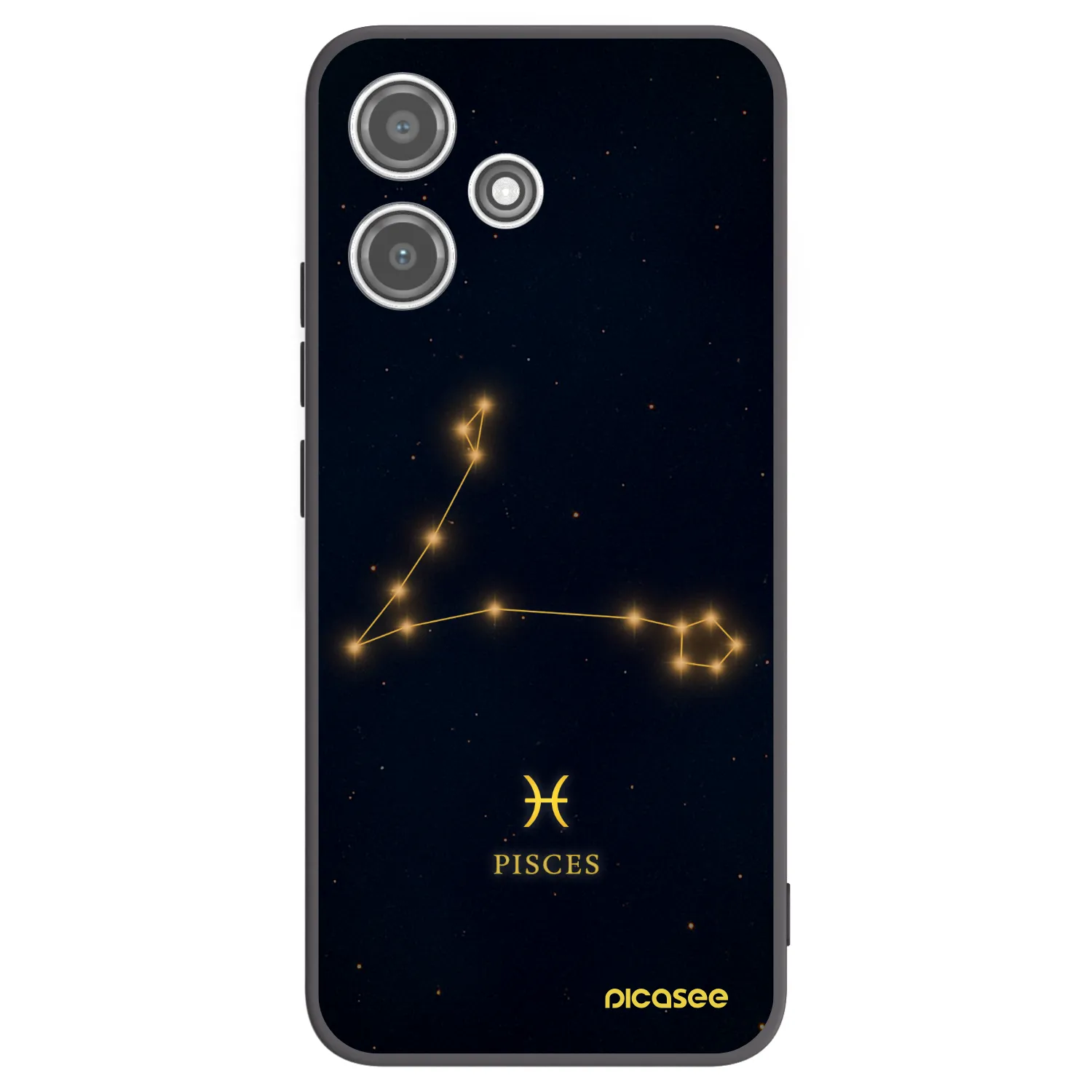 Picasee silikonový černý obal pro Xiaomi Redmi 12 5G - PISCES