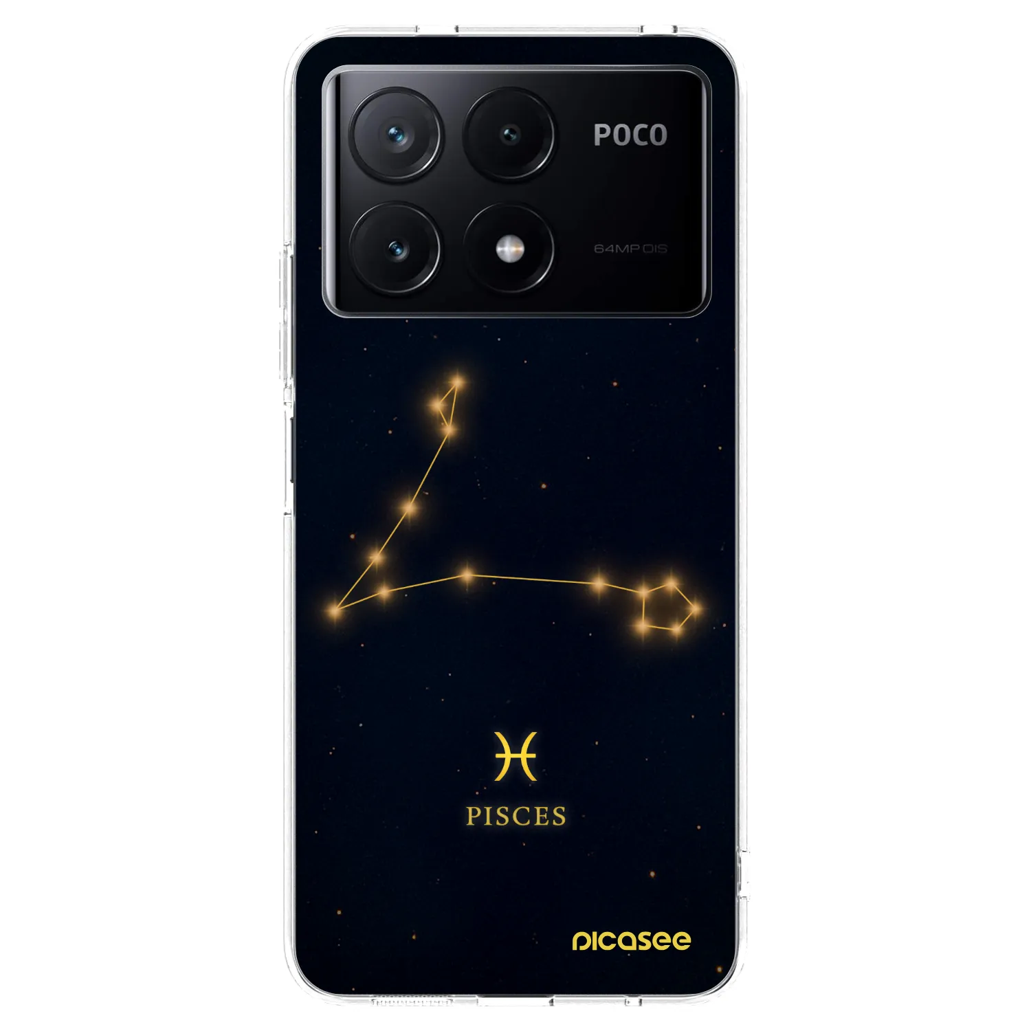 Picasee silikonový průhledný obal pro Xiaomi Poco X6 Pro - PISCES