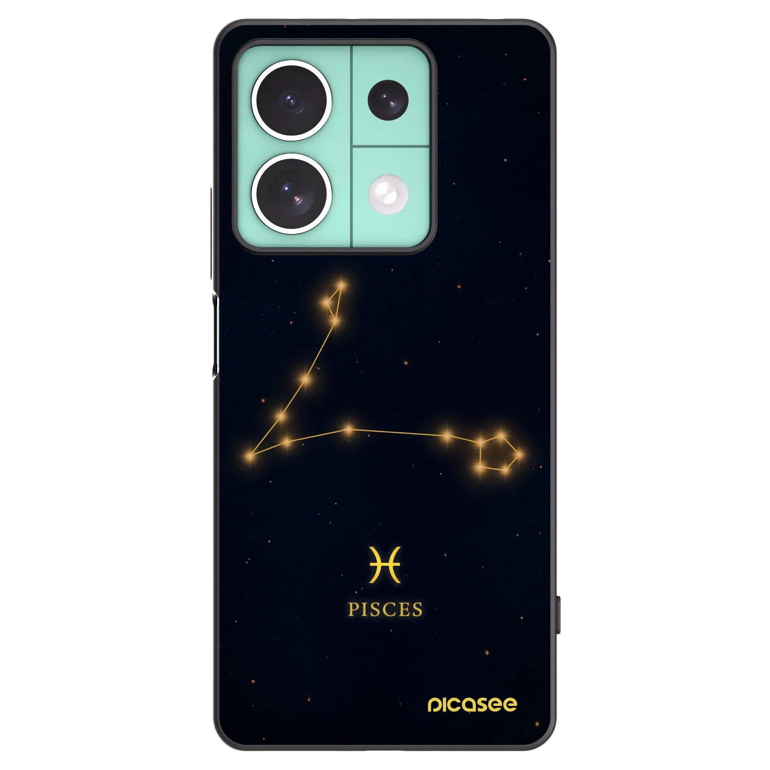 Picasee silikonový černý obal pro Xiaomi Redmi Note 13 5G - PISCES