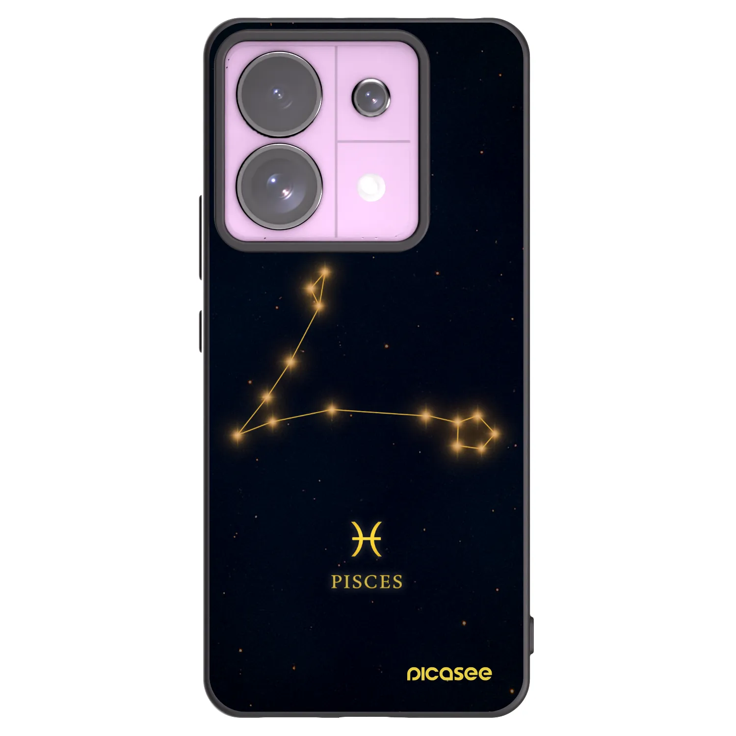 Picasee silikonový černý obal pro Xiaomi Redmi Note 13 Pro 5G - PISCES