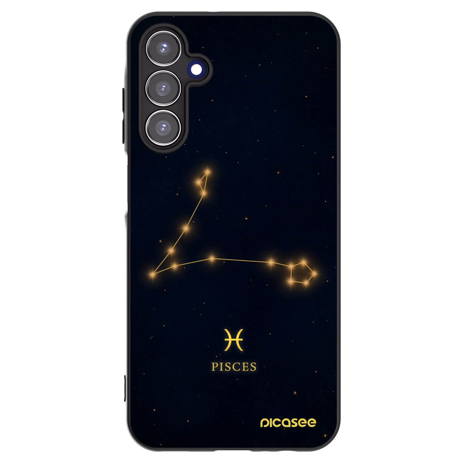 Picasee silikonový černý obal pro Samsung Galaxy A15 A155F 4G - PISCES