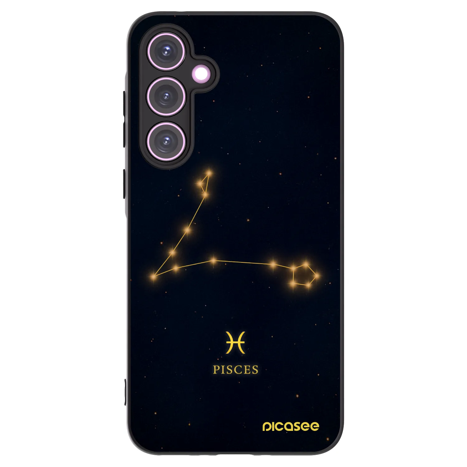 Picasee silikonový černý obal pro Samsung Galaxy A35 5G A356B - PISCES
