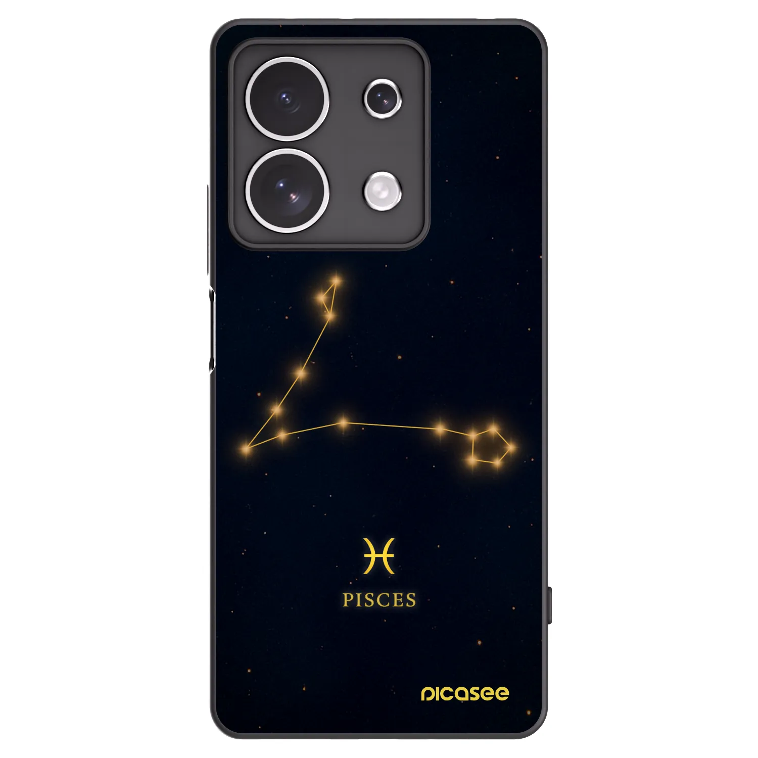 Picasee silikonový černý obal pro Xiaomi Redmi Note 13 4G - PISCES