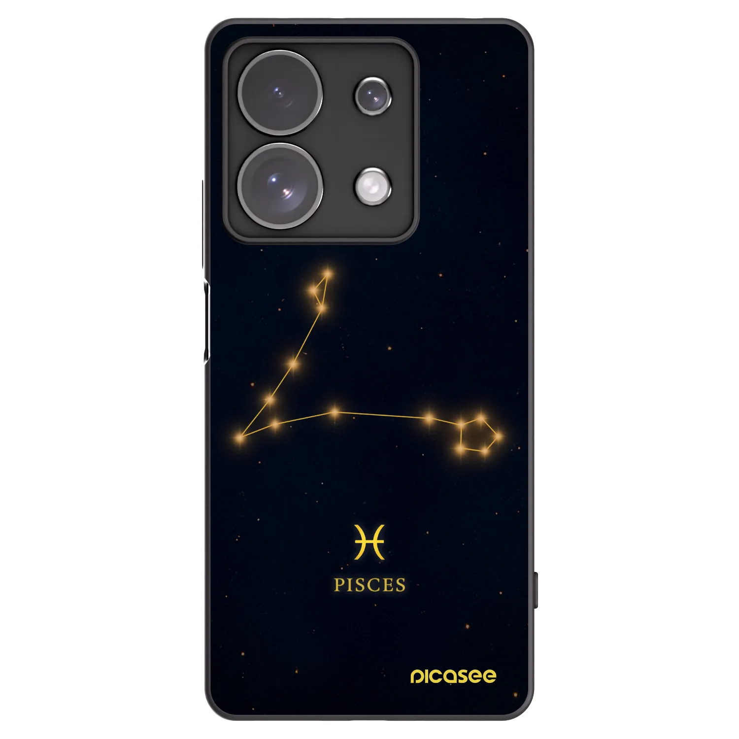 Picasee silikonový černý obal pro Xiaomi Redmi Note 13 Pro 4G - PISCES
