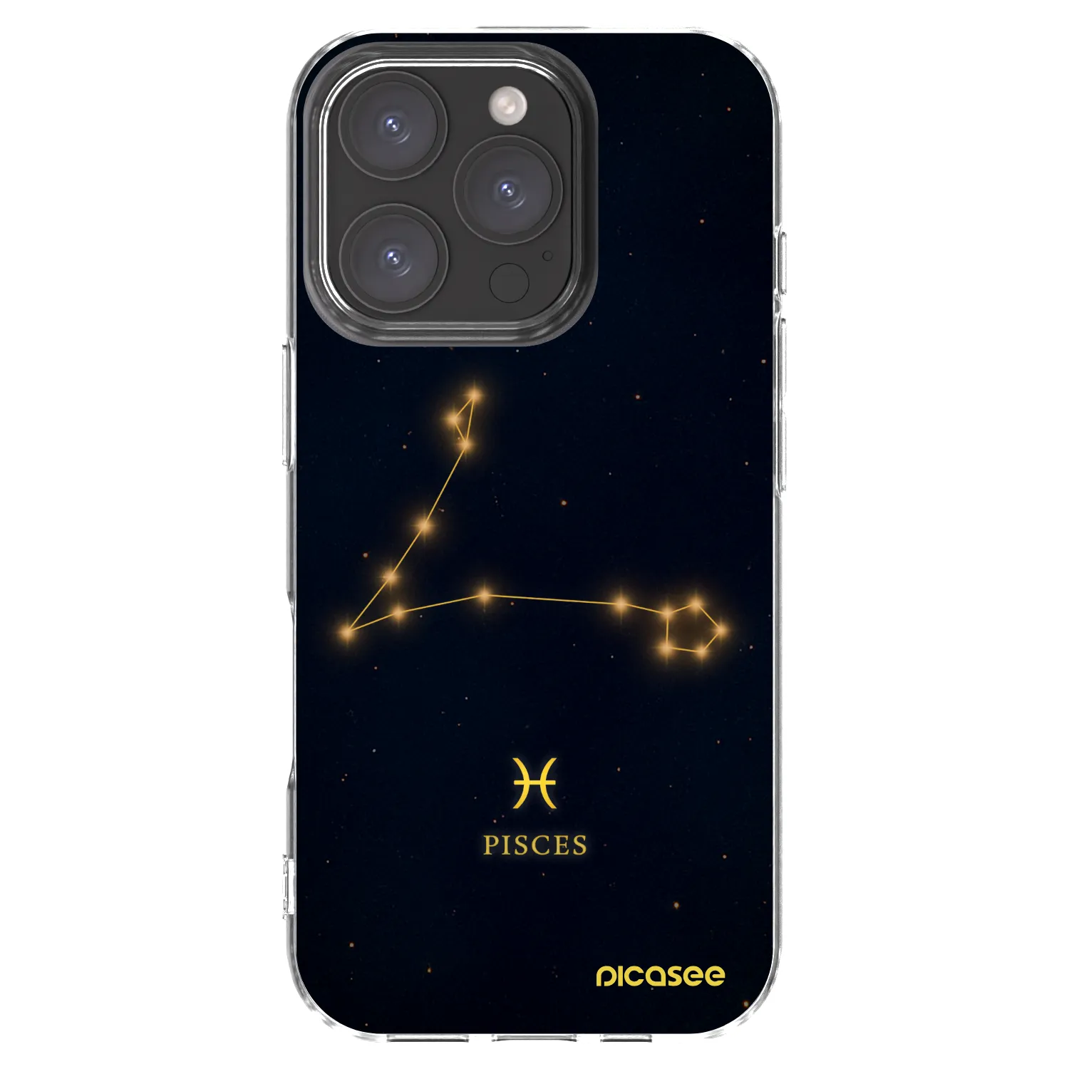 Picasee silikonový průhledný obal pro Apple iPhone 16 Pro - PISCES
