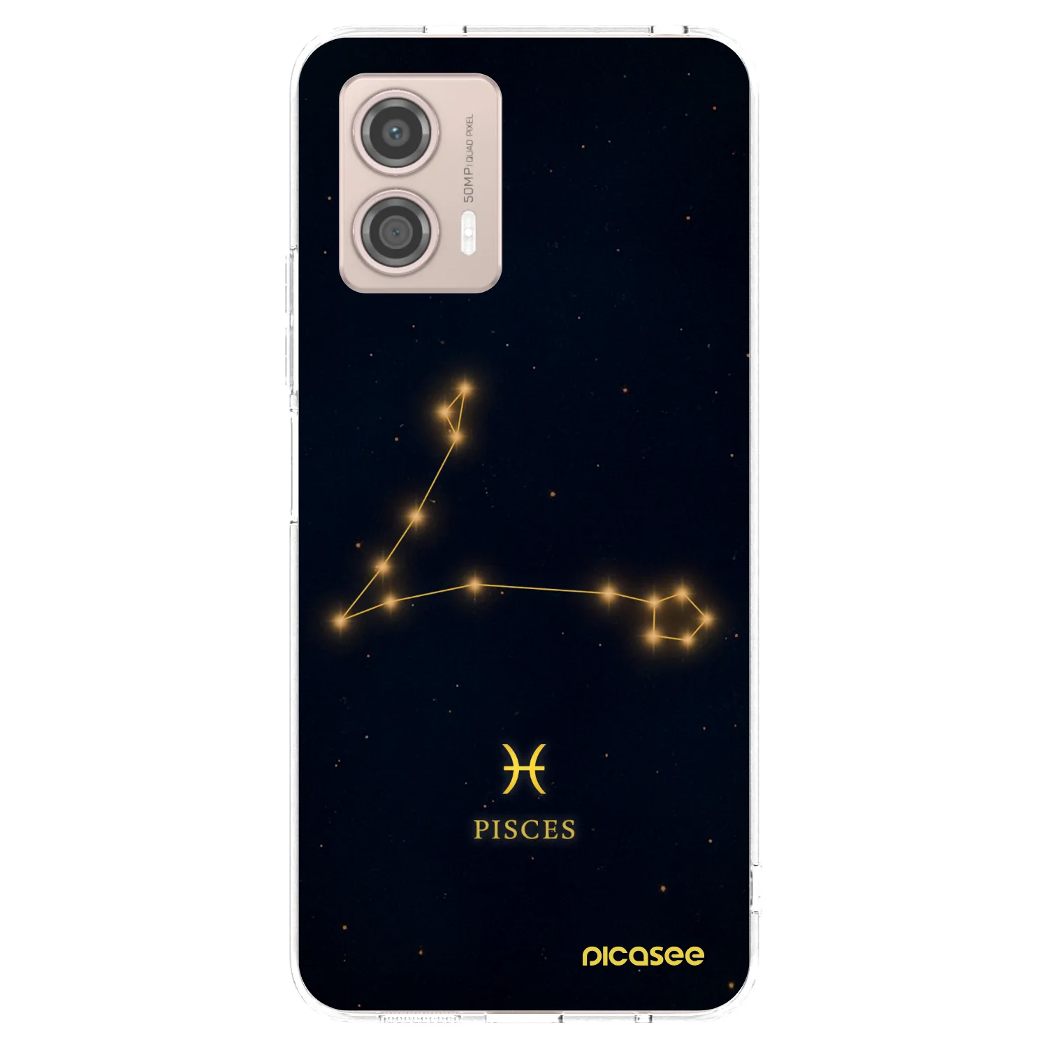 Picasee silikonový průhledný obal pro Motorola Moto G53 5G - PISCES