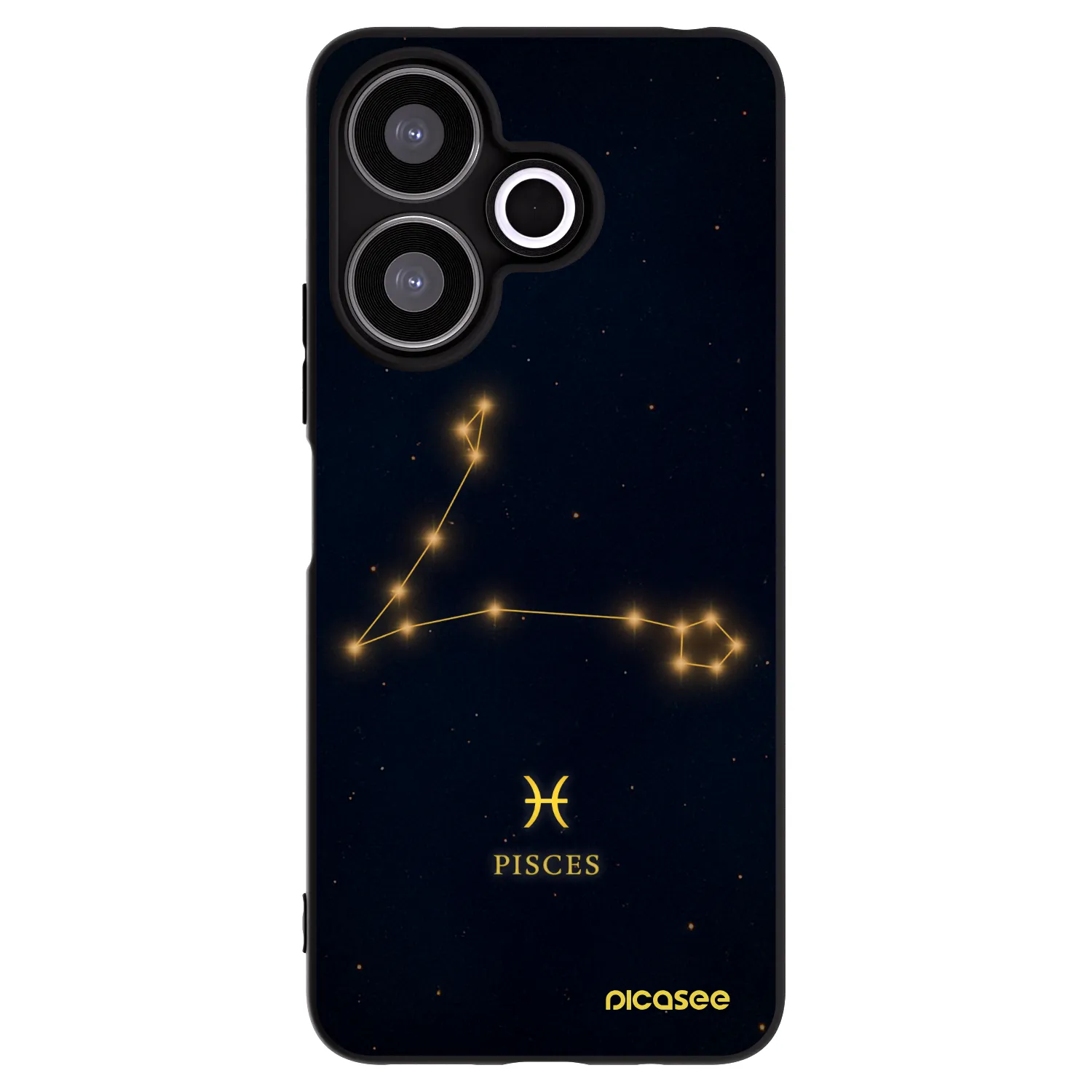 Picasee silikonový černý obal pro Xiaomi Redmi 13 4G - PISCES