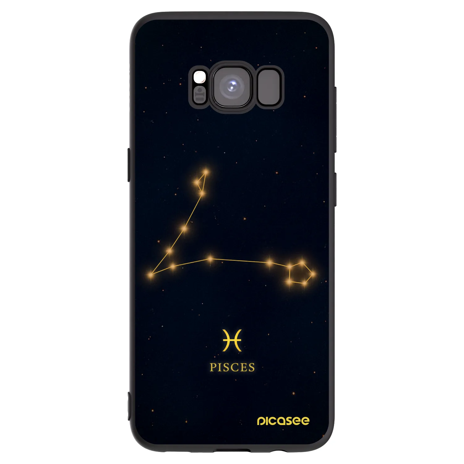 Picasee silikonový černý obal pro Samsung Galaxy S8 G950F - PISCES