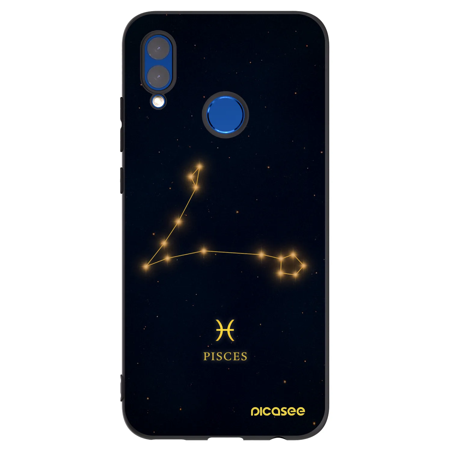 Picasee silikonový černý obal pro Honor 10 Lite - PISCES