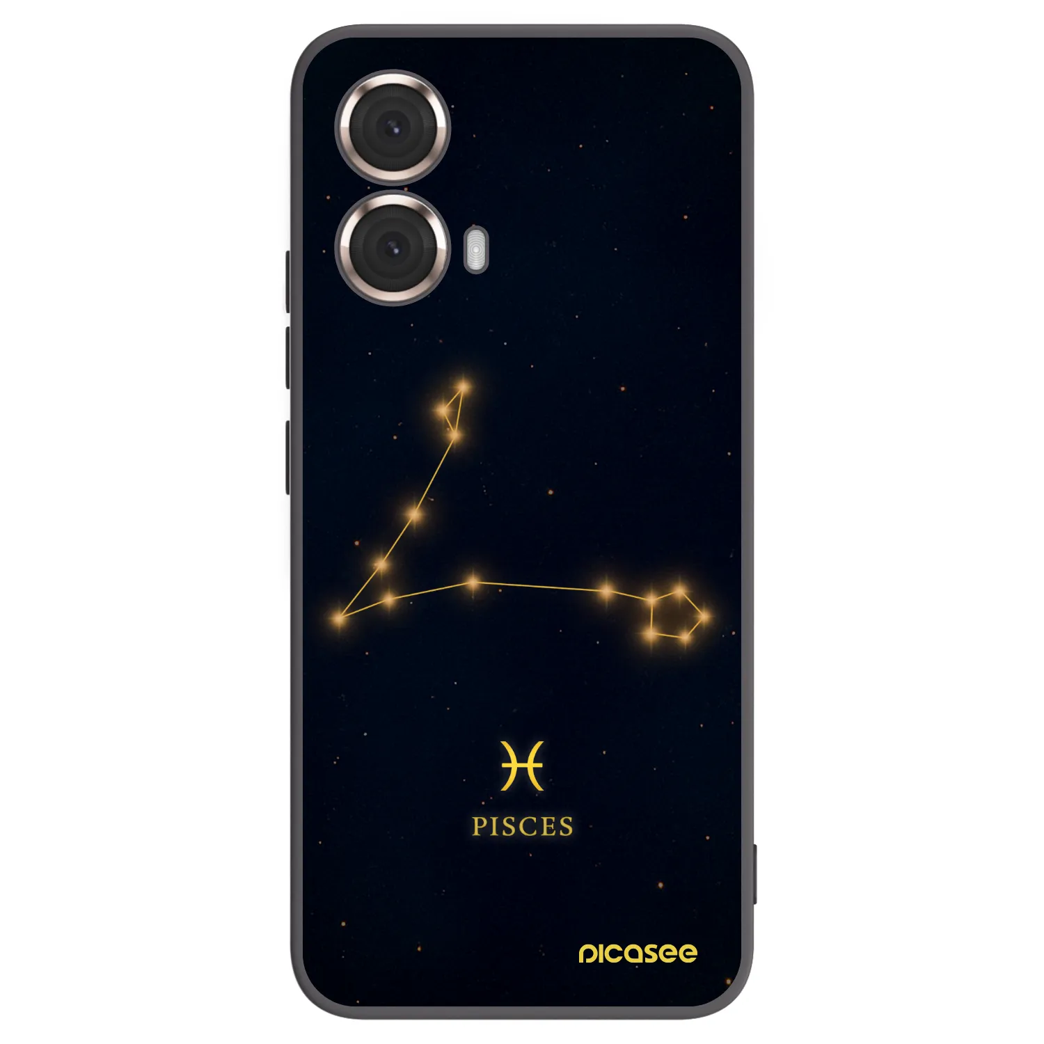 Picasee silikonový černý obal pro Motorola Moto G85 - PISCES