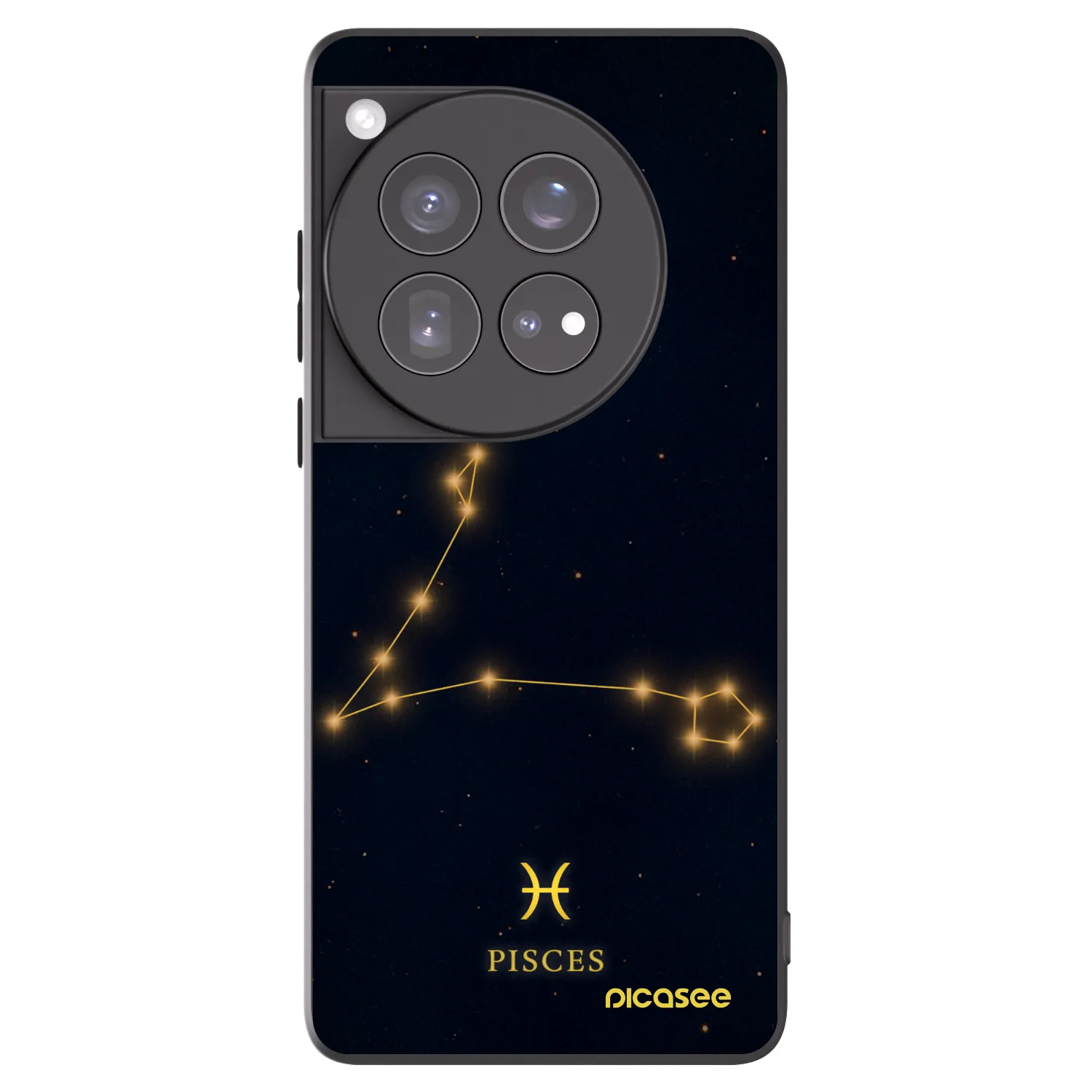 Picasee silikonový černý obal pro OnePlus 12 5G - PISCES