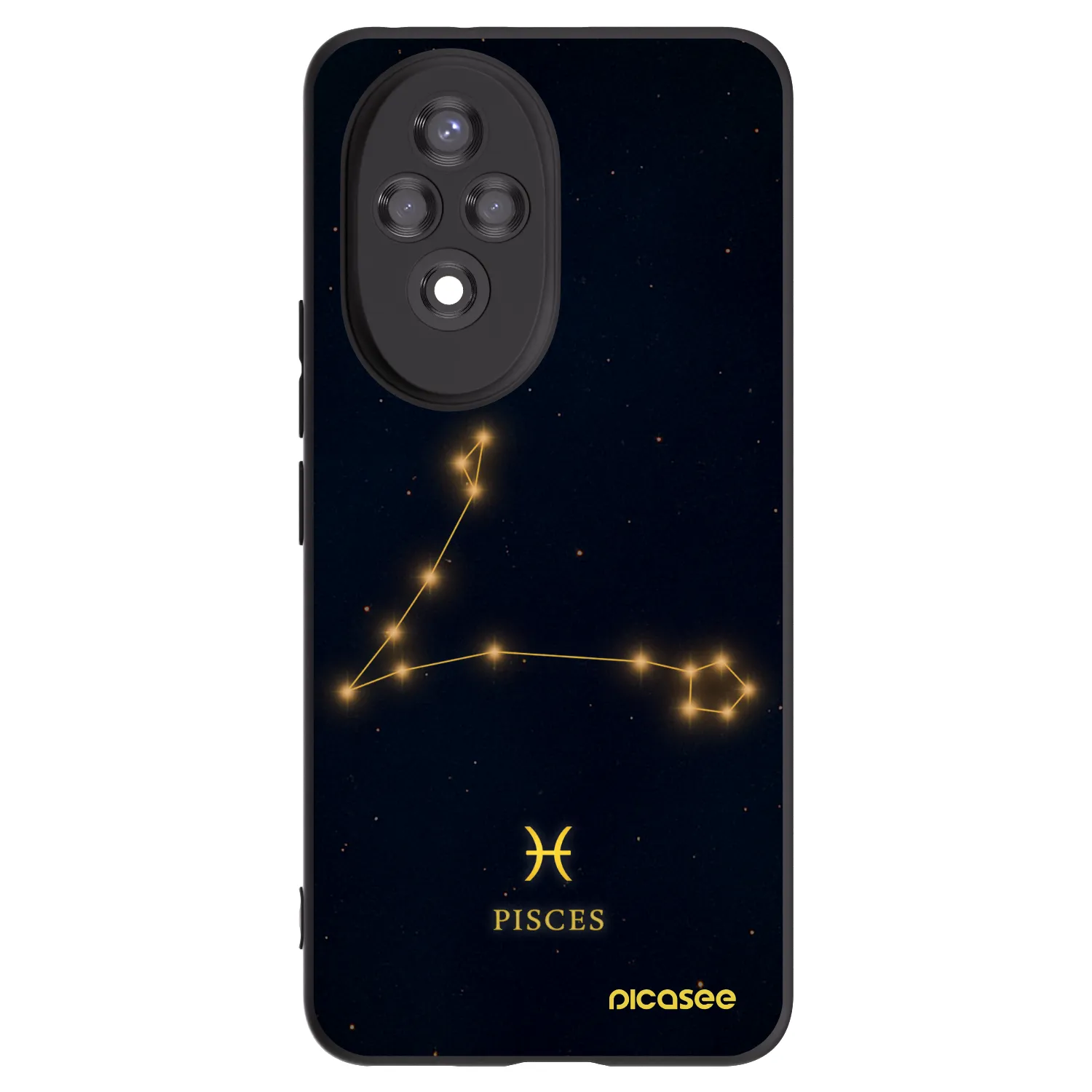 Picasee silikonový černý obal pro Honor 200 Pro 5G - PISCES