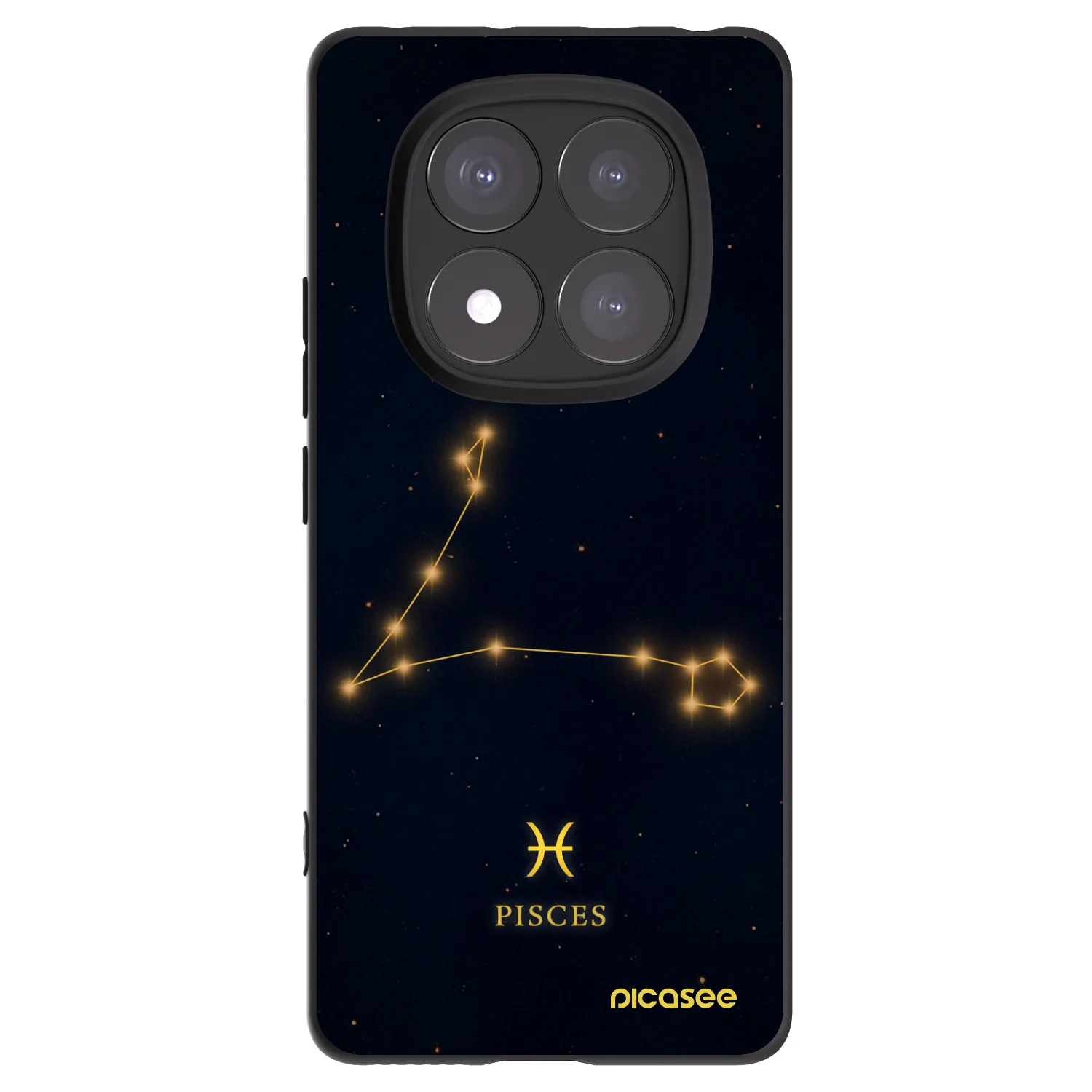 Picasee silikonový černý obal pro Xiaomi Redmi Note 14 Pro+ 5G - PISCES