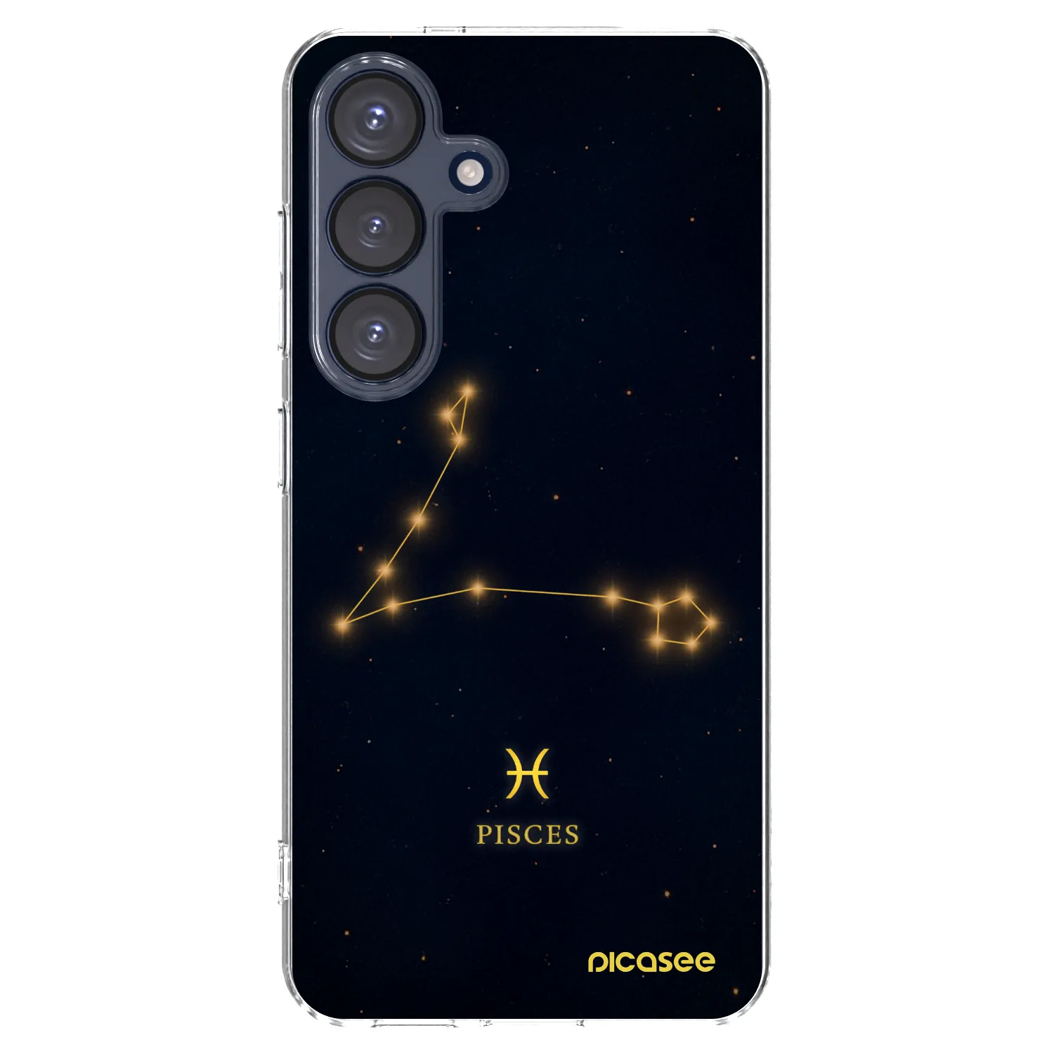 Picasee silikonový průhledný obal pro Samsung Galaxy S25 5G - PISCES