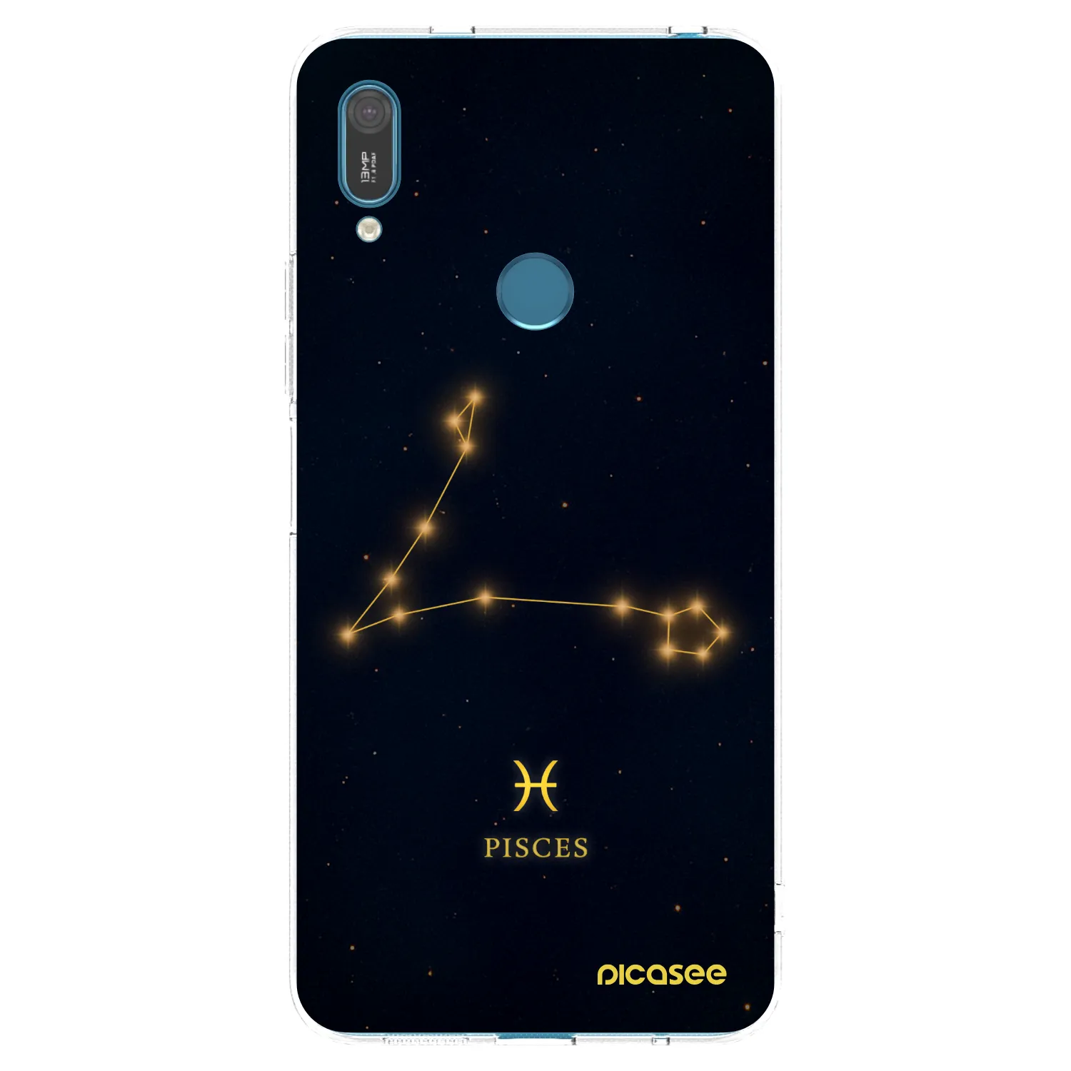 Picasee silikonový průhledný obal pro Huawei Y7 2019 - PISCES
