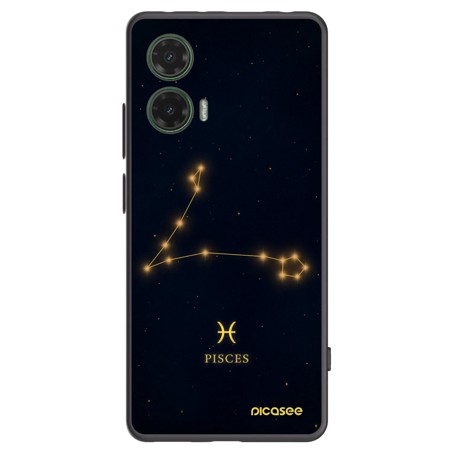 Picasee silikonový černý obal pro Motorola Moto G35 5G - PISCES