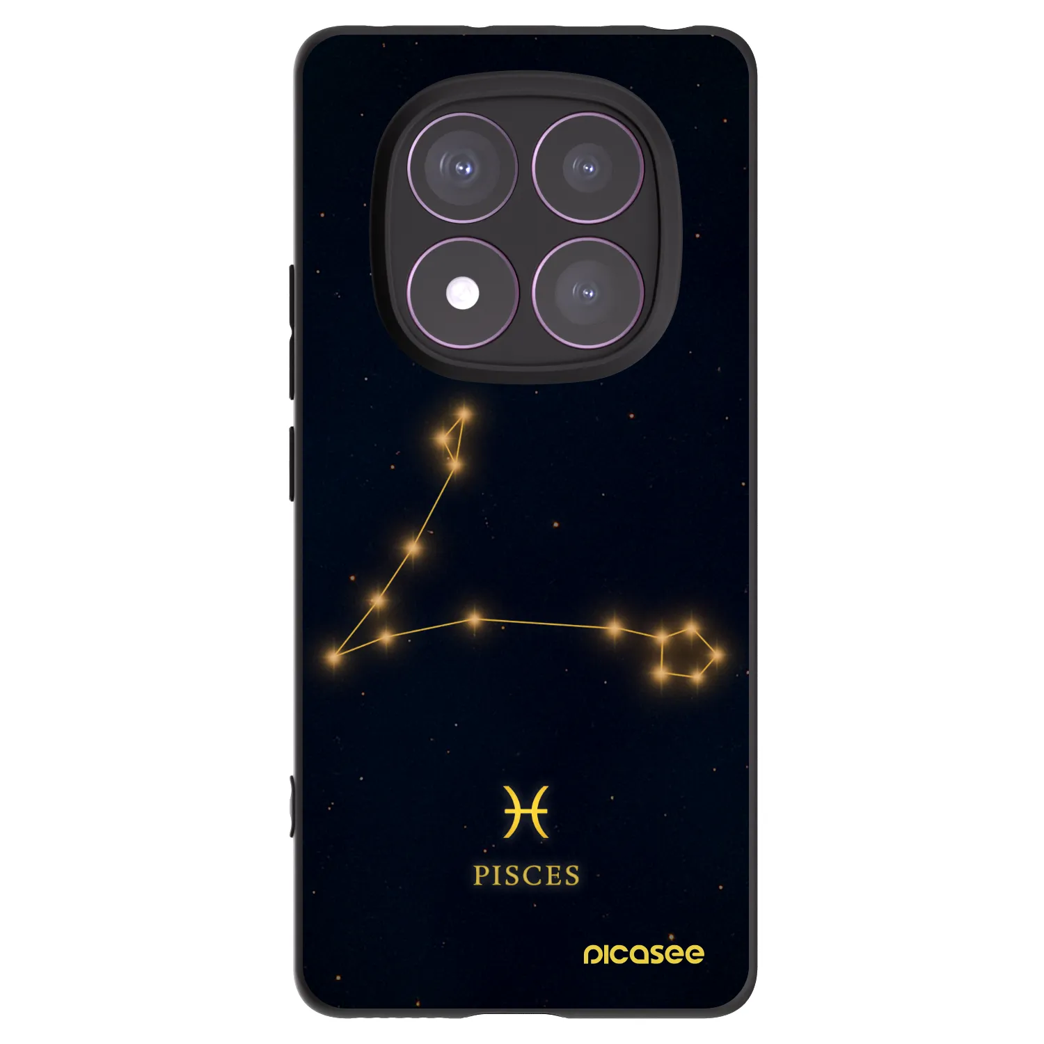 Picasee silikonový černý obal pro Xiaomi Redmi Note 14 Pro 4G - PISCES