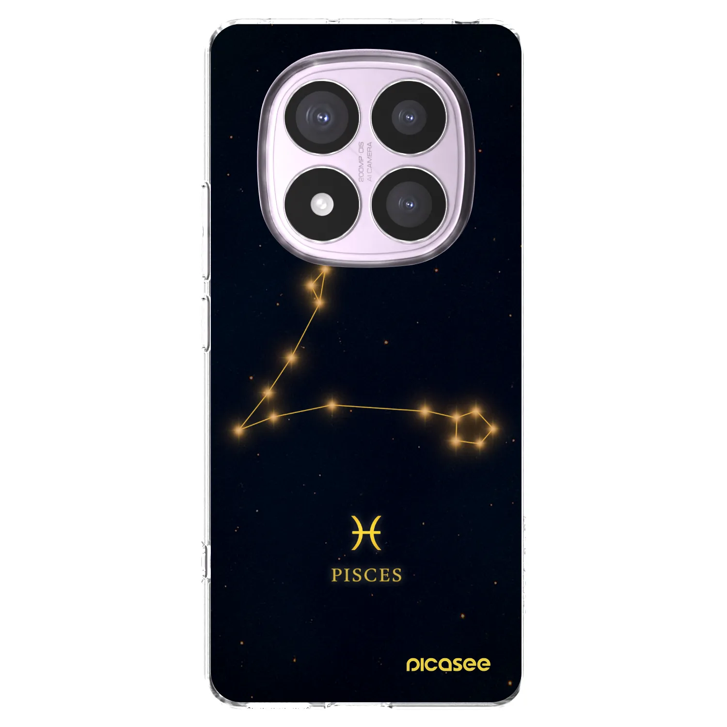 Picasee silikonový průhledný obal pro Xiaomi Redmi Note 14 Pro 4G - PISCES