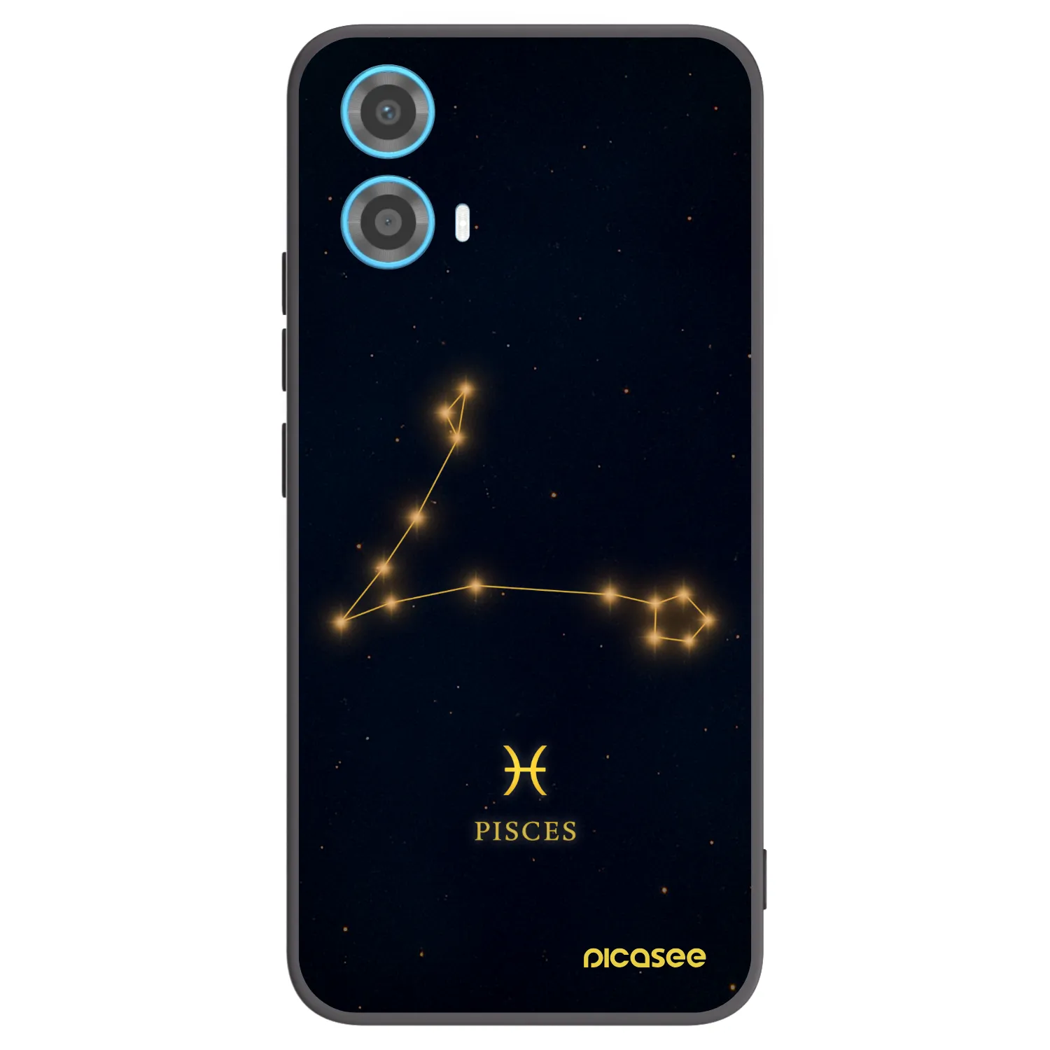 Picasee silikonový černý obal pro Motorola Moto G34 5G - PISCES