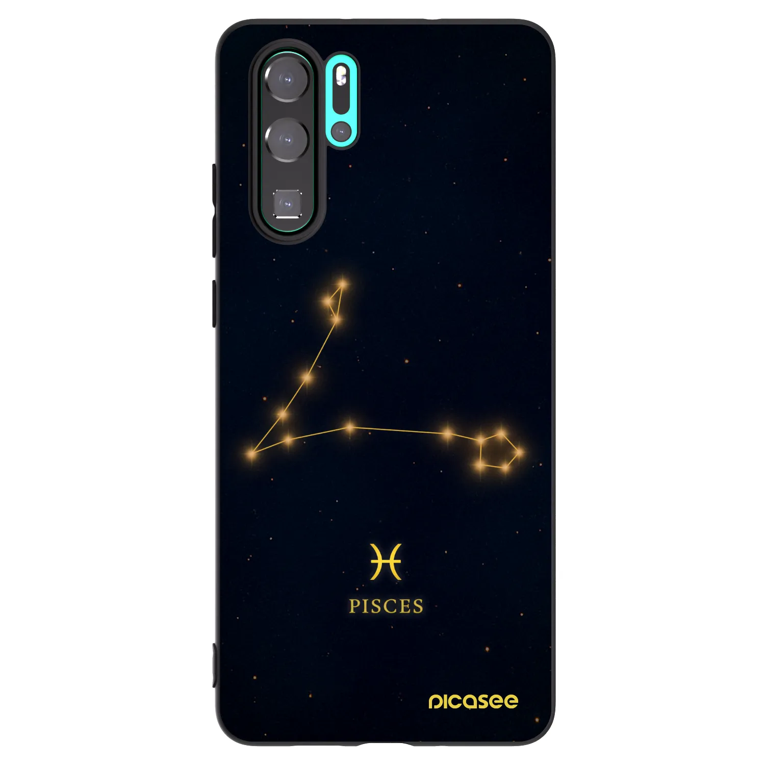 Picasee silikonový černý obal pro Huawei P30 Pro - PISCES