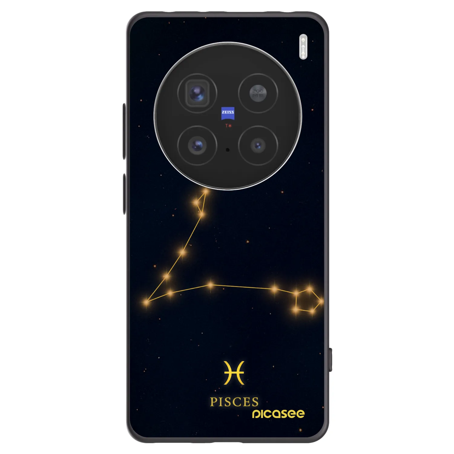 Picasee silikonový černý obal pro Vivo X200 Pro - PISCES