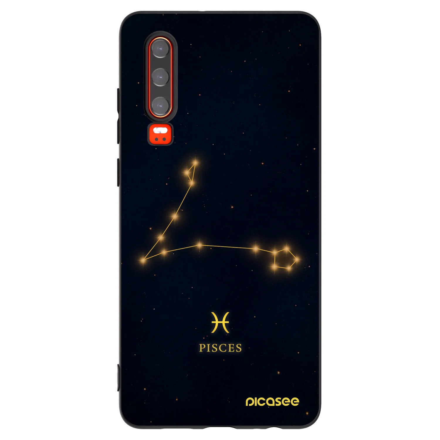 Picasee silikonový černý obal pro Huawei P30 - PISCES