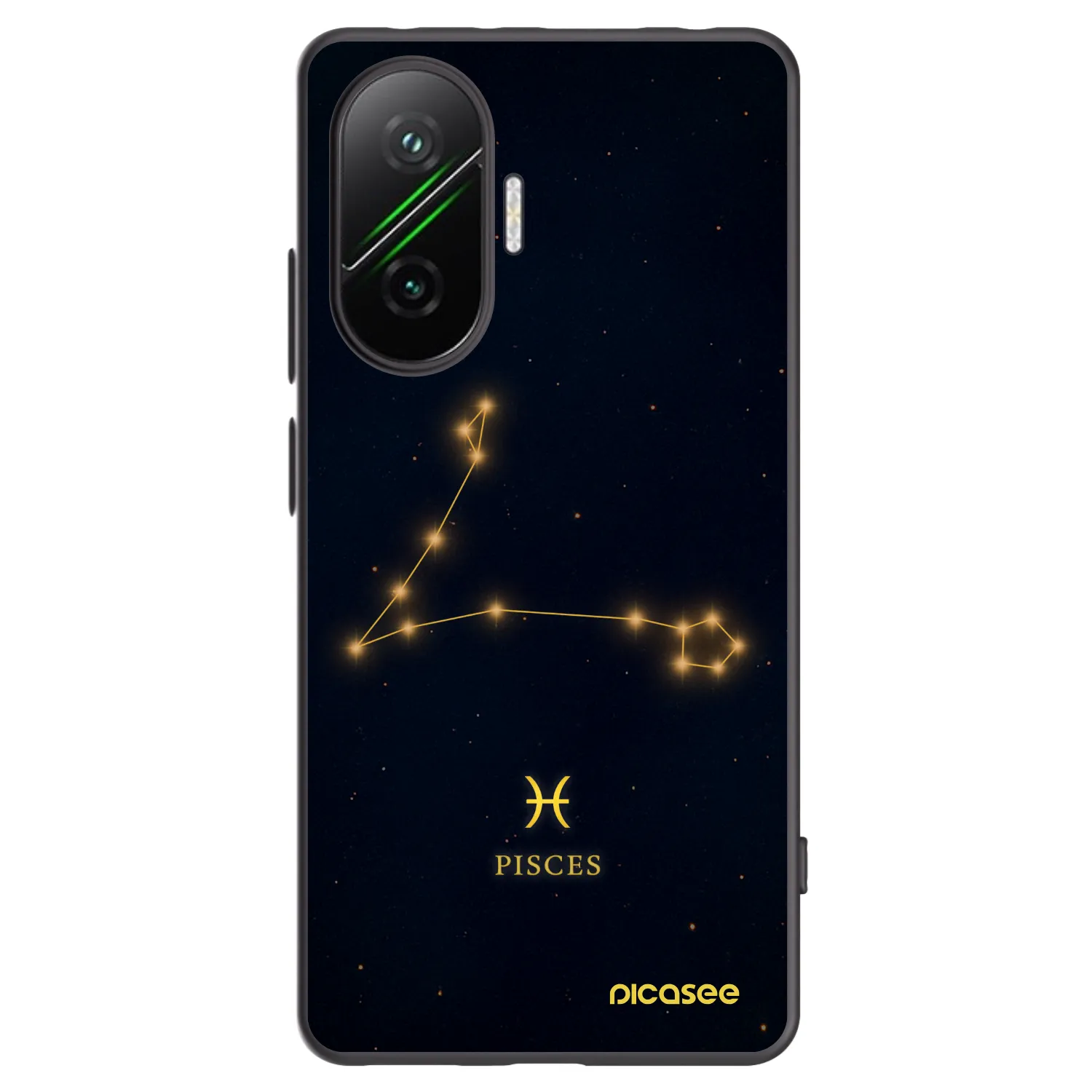 Picasee silikonový černý obal pro Xiaomi Poco F7 Pro 5G - PISCES