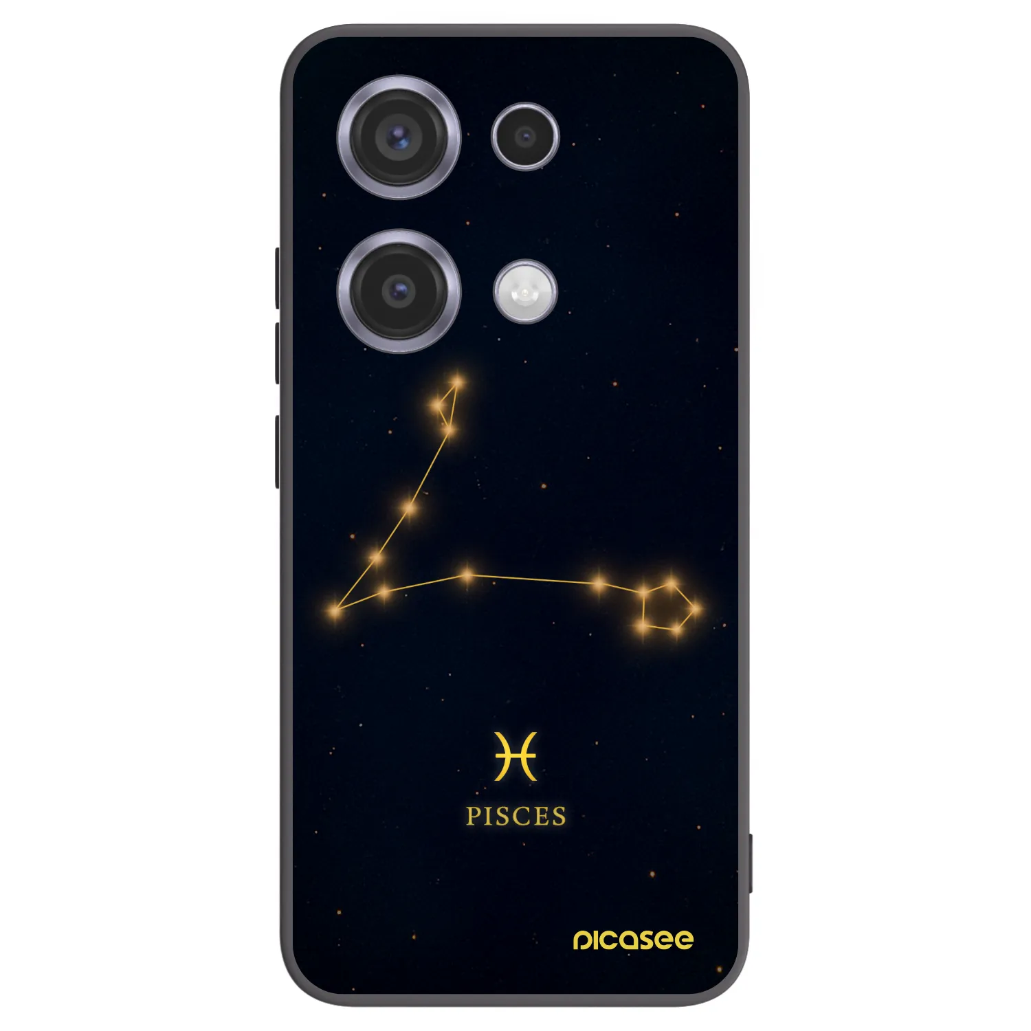 Picasee silikonový černý obal pro Xiaomi Redmi Note 14S - PISCES