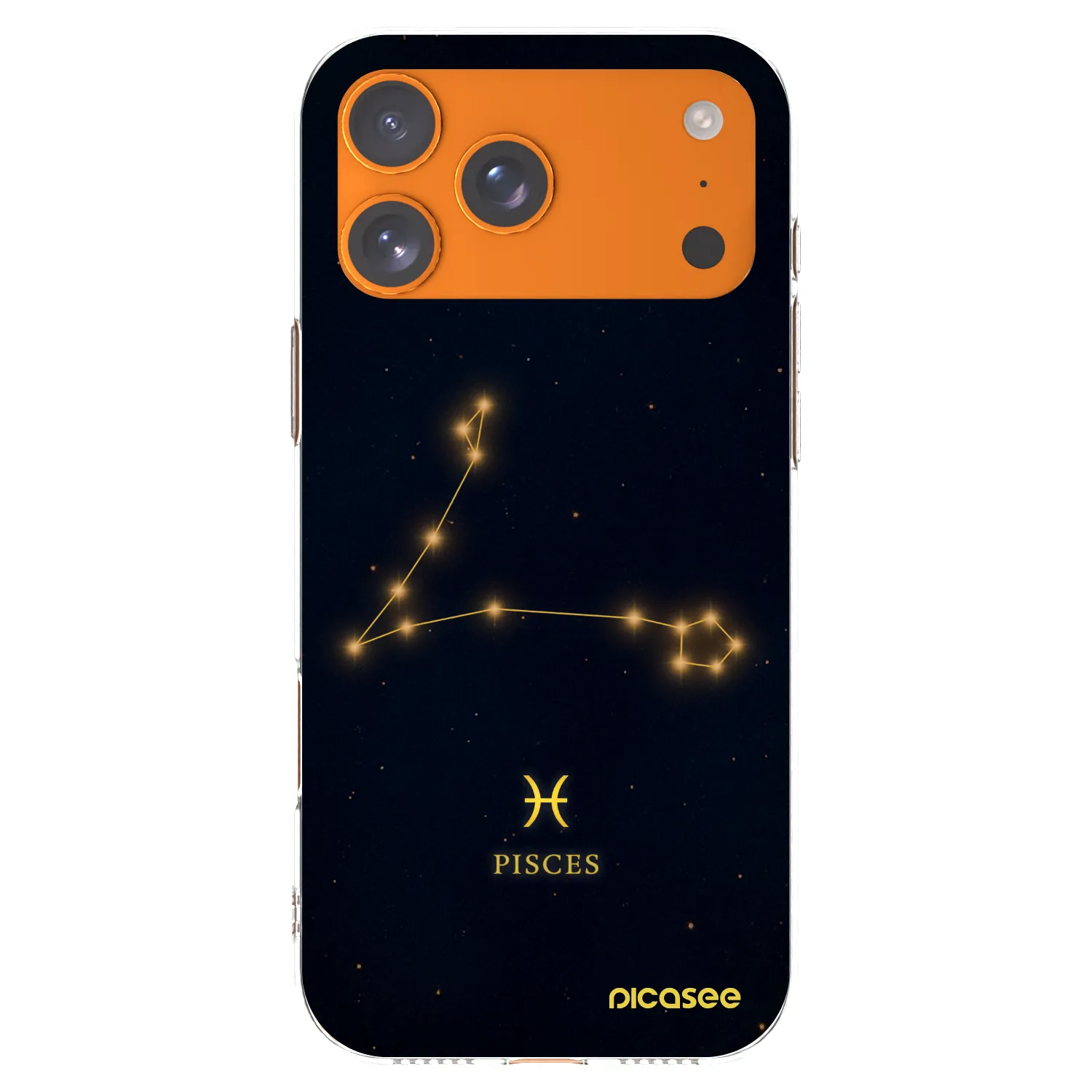 Picasee silikonový průhledný obal pro Apple iPhone 17 Pro Max - PISCES