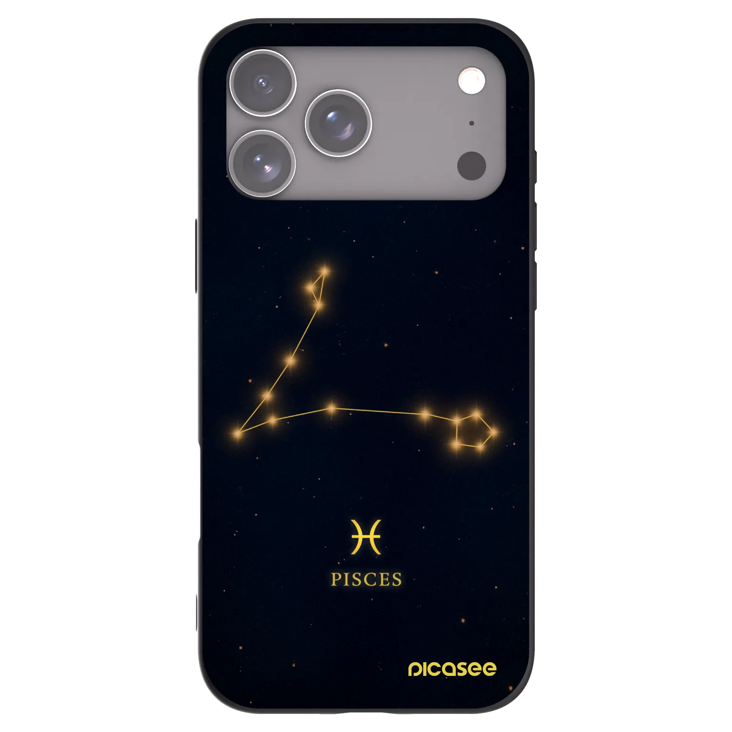Picasee silikonový černý obal pro Apple iPhone 17 Pro Max - PISCES