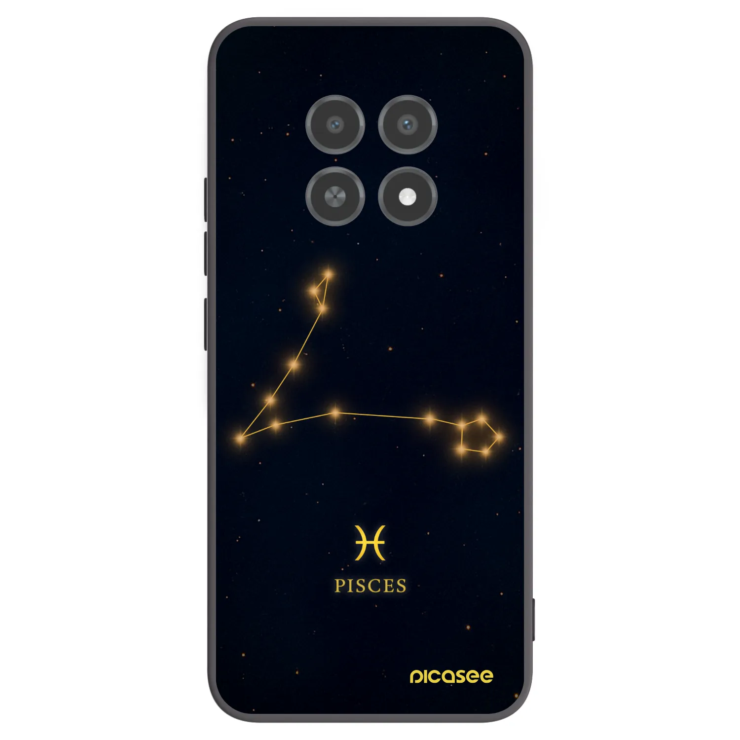 Picasee silikonový černý obal pro Realme 12X - PISCES