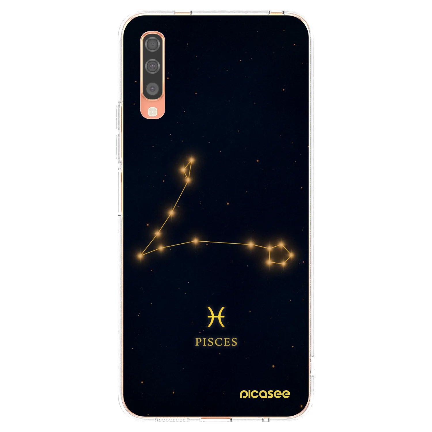 Picasee silikonový průhledný obal pro Samsung Galaxy A70 A705F - PISCES