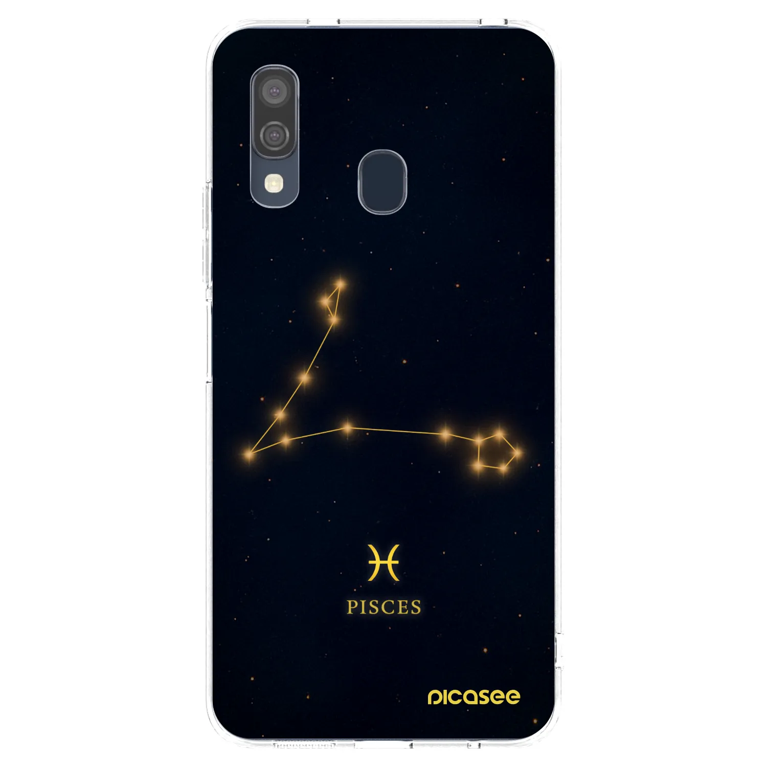 Picasee silikonový průhledný obal pro Samsung Galaxy A40 A405F - PISCES