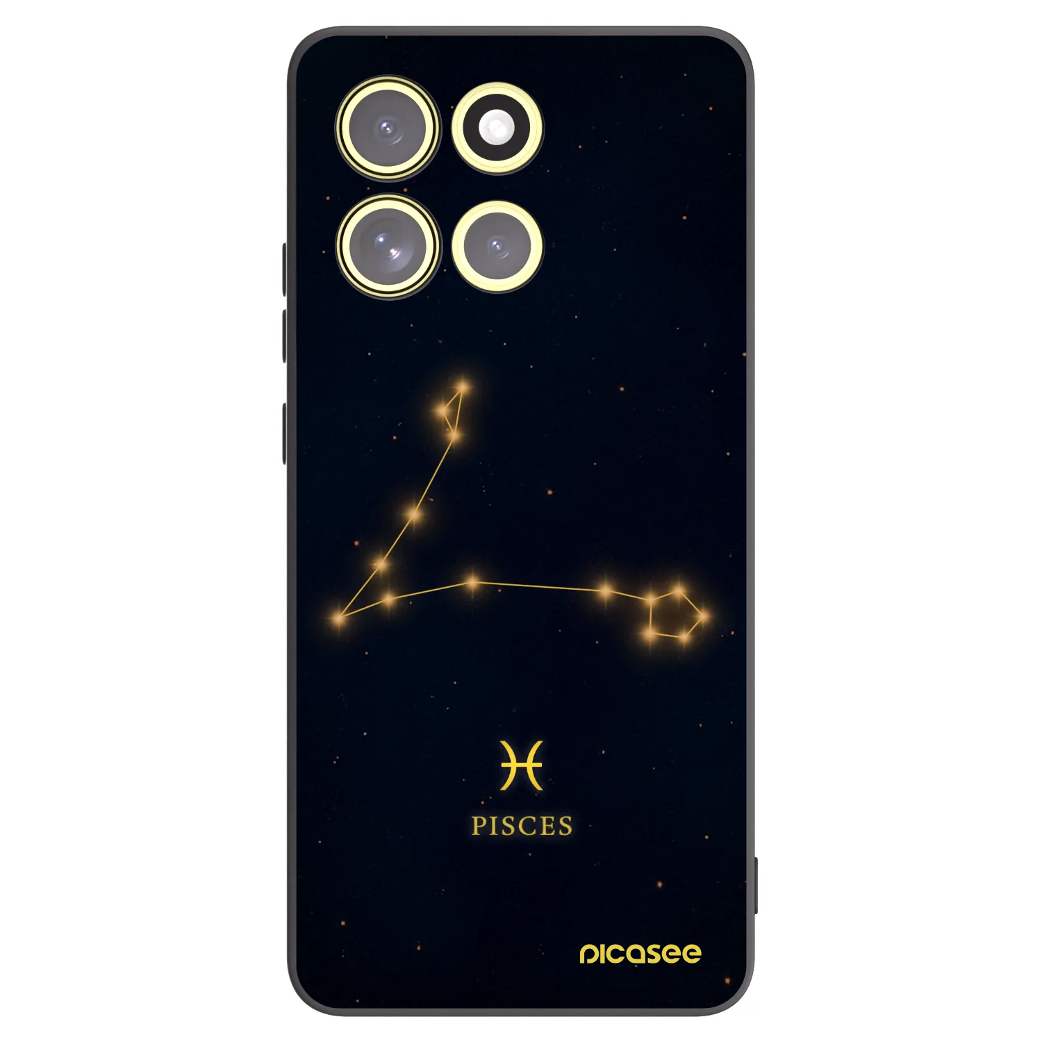 Picasee silikonový černý obal pro Motorola Moto G86 5G - PISCES
