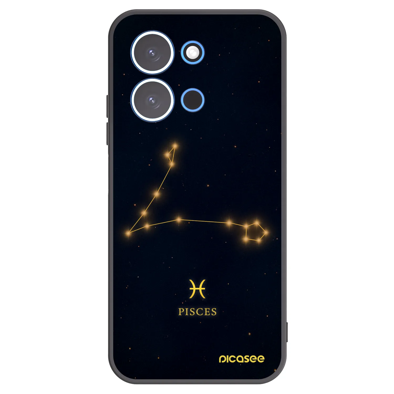 Picasee silikonový černý obal pro Xiaomi Redmi 15C 4G - PISCES