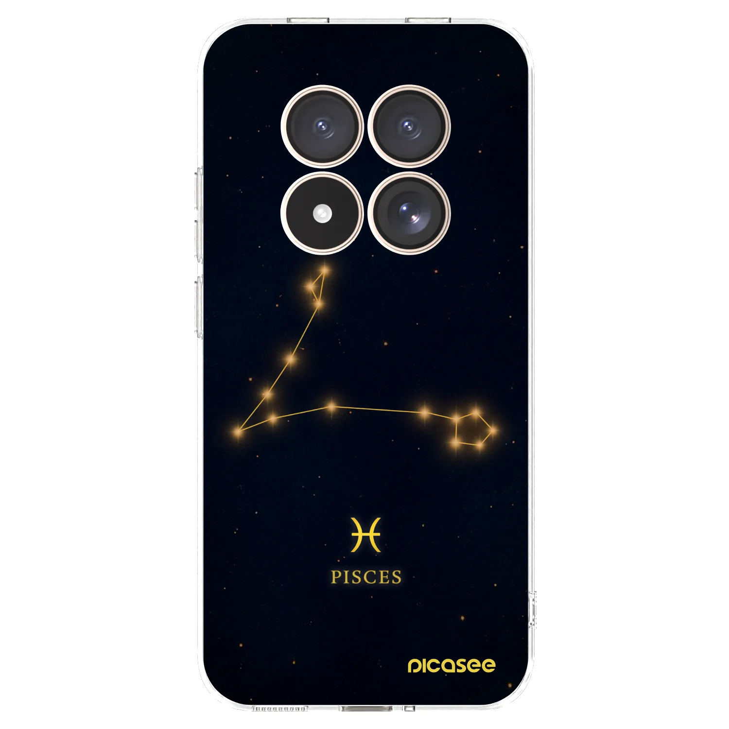 Picasee silikonový průhledný obal pro Xiaomi Redmi Note 15 Pro 4G - PISCES