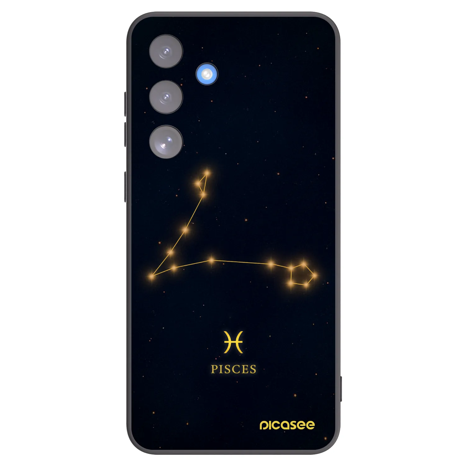 Picasee silikonový černý obal pro Samsung Galaxy S25 FE 5G - PISCES