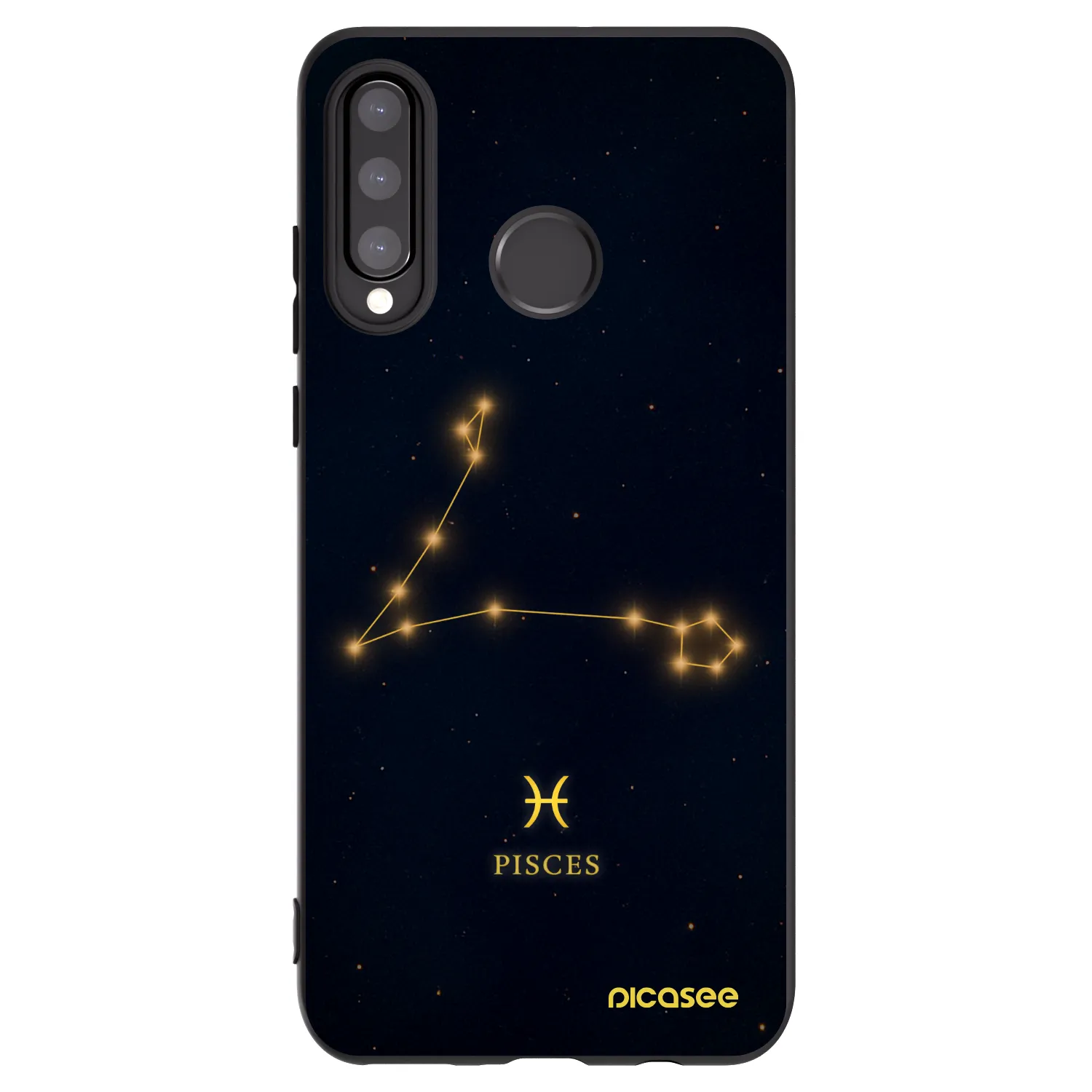 Picasee silikonový černý obal pro Huawei P30 Lite - PISCES
