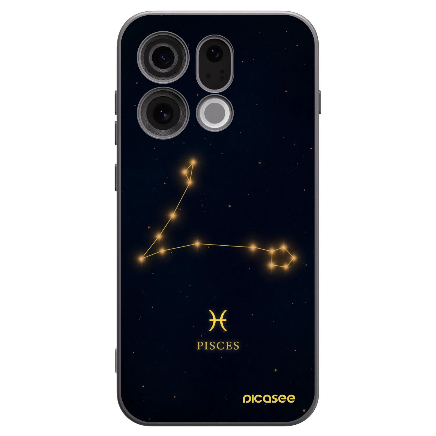 Picasee silikonový černý obal pro OPPO Find X9 - PISCES