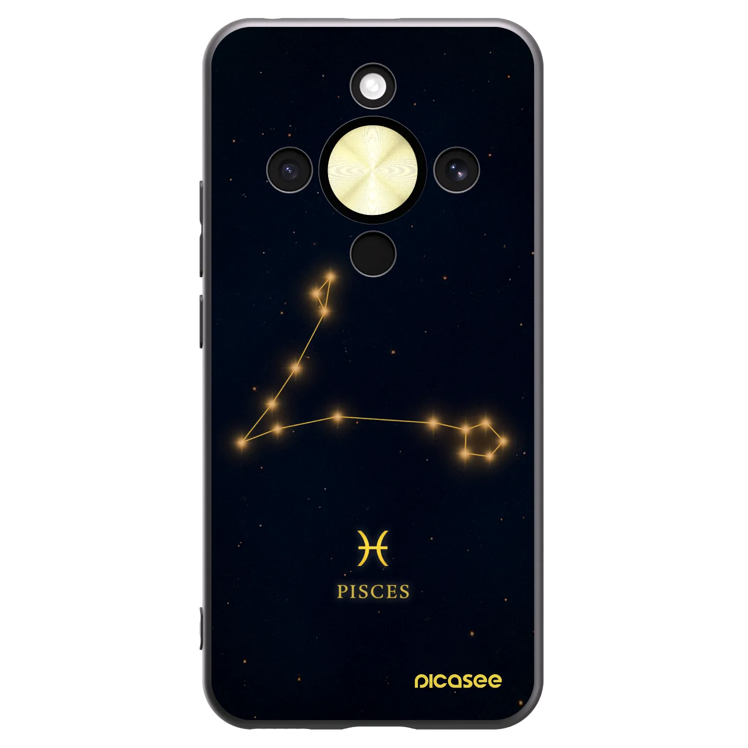 Picasee silikonový černý obal pro Honor Magic8 Lite 5G - PISCES