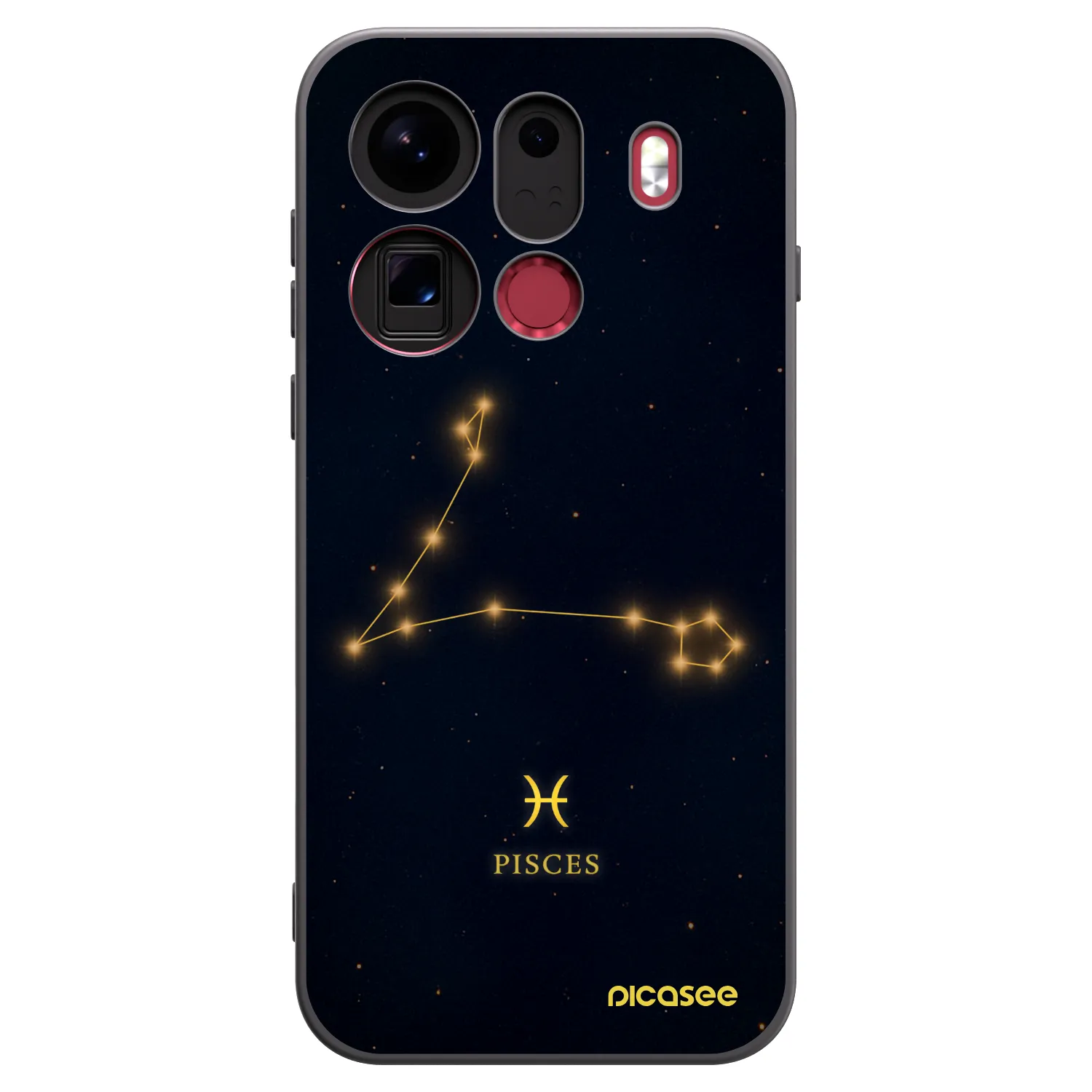 Picasee silikonový černý obal pro OPPO Find X9 Pro - PISCES