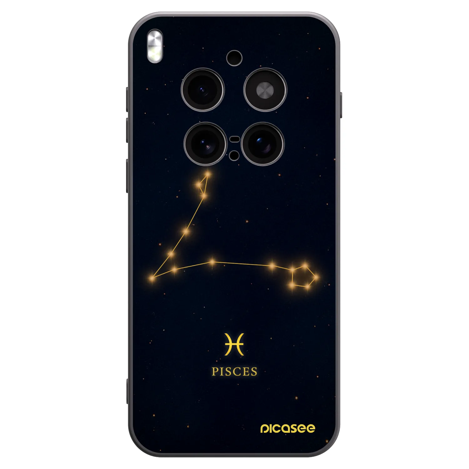 Picasee silikonový černý obal pro Vivo X300 Pro - PISCES