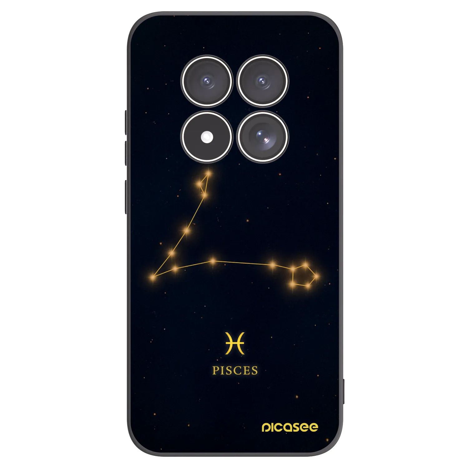 Picasee silikonový černý obal pro Xiaomi Redmi Note 15 Pro 5G - PISCES